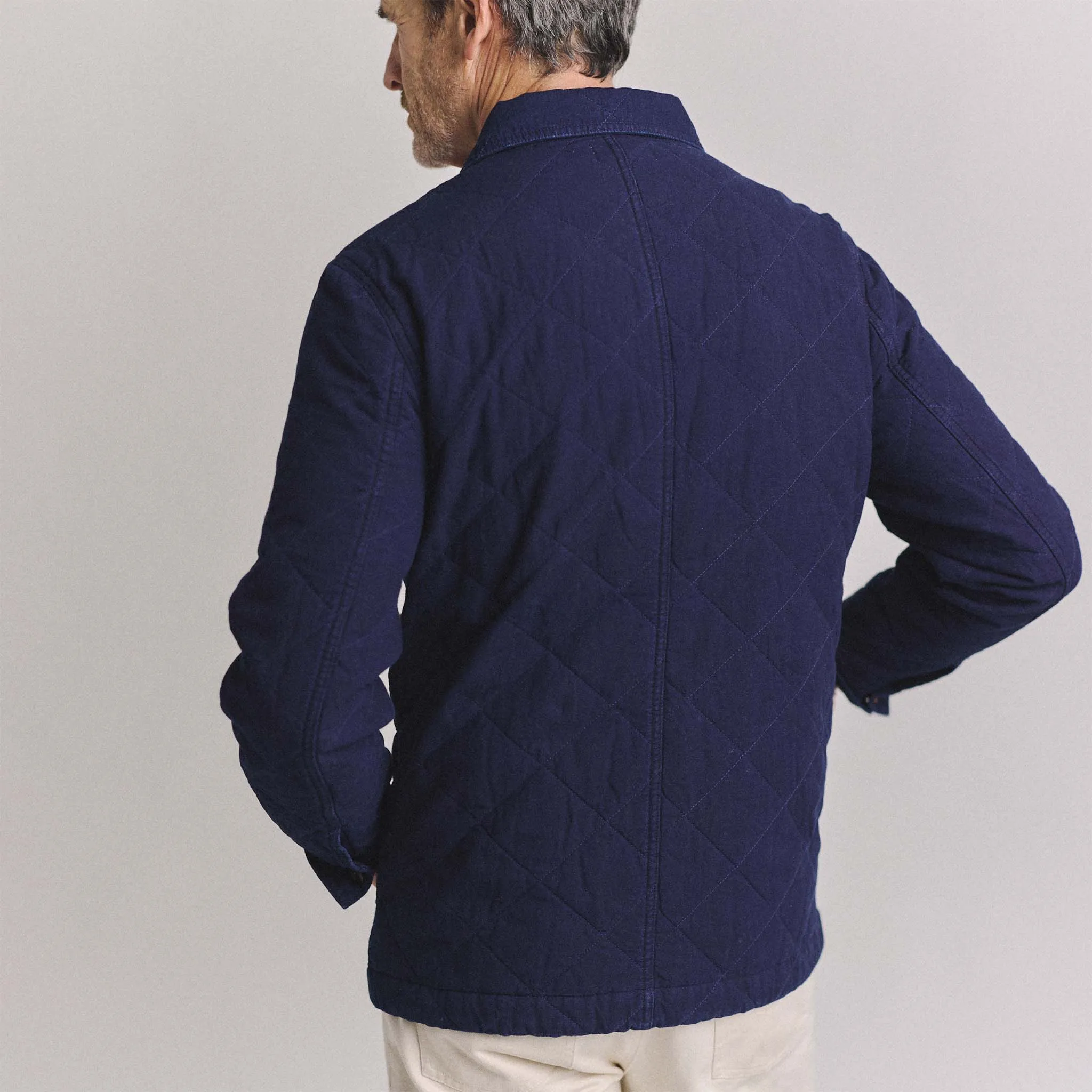 The Ojai Jacket in Indigo Diamond Quilt sold by Taylor Stitch product image thumbnail 4