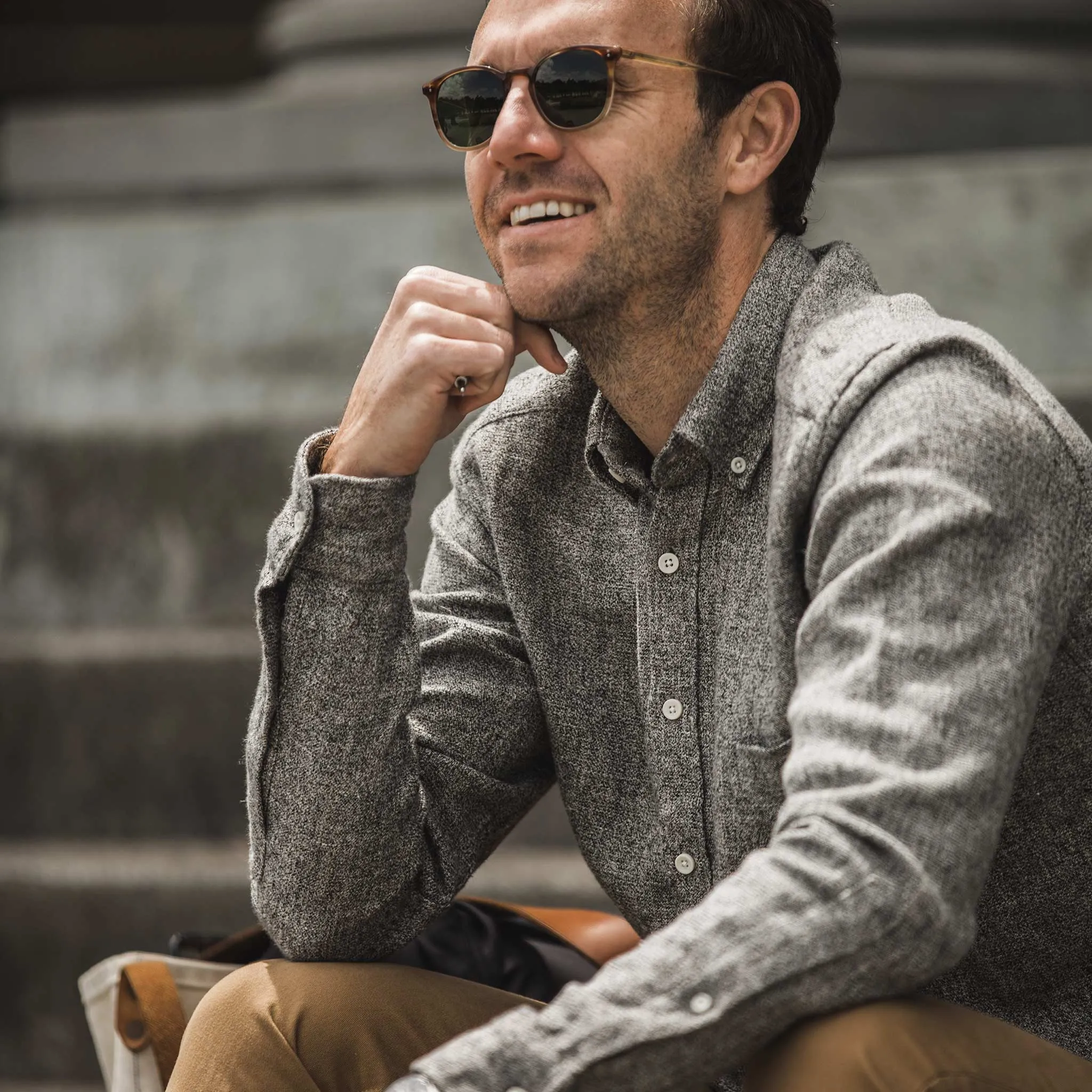 The Jack in Charcoal Hemp Melange sold by Taylor Stitch product image thumbnail 2