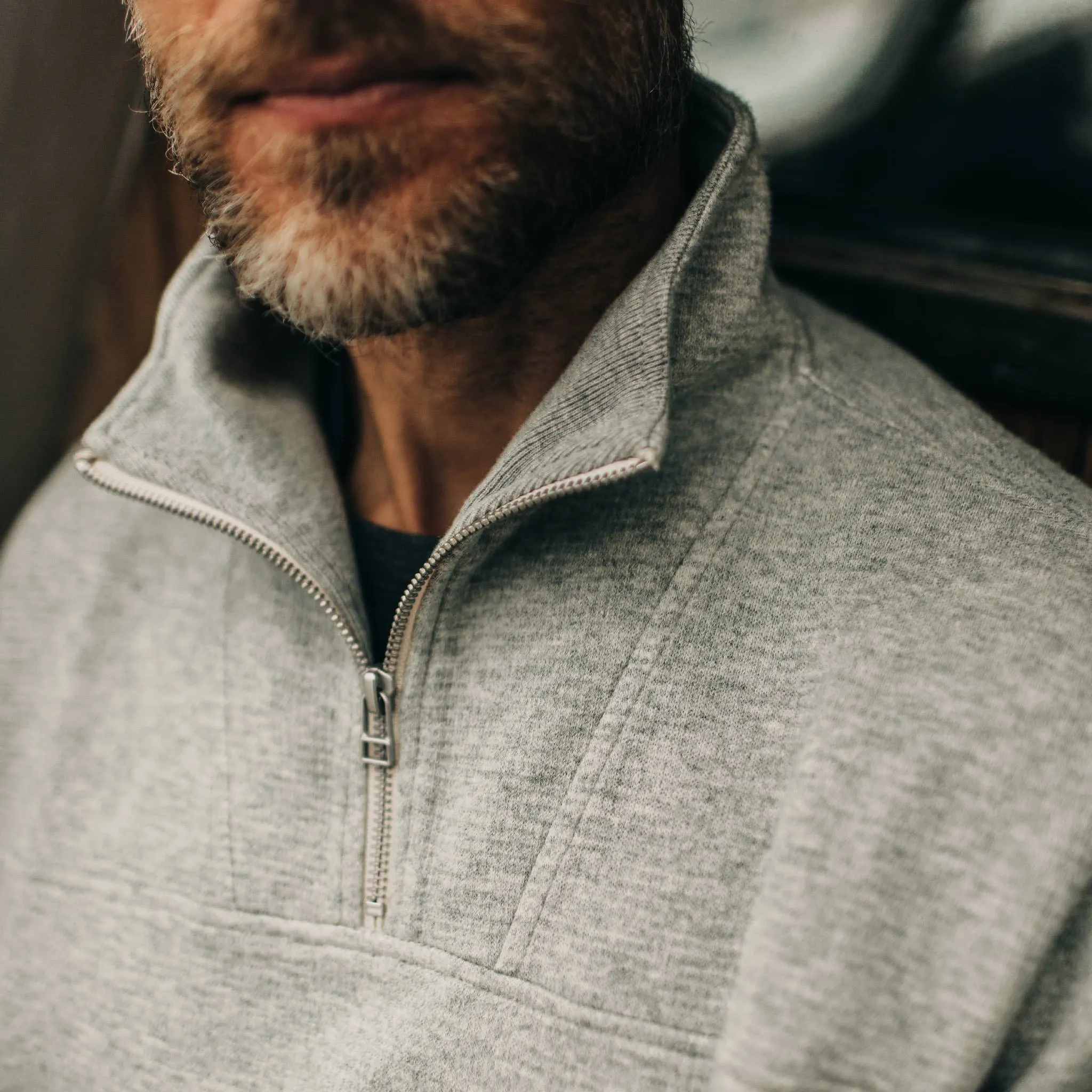 The Horizon Pullover in Ash Double Knit sold by Taylor Stitch product image thumbnail 3