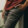 The Easy Pant in Espresso Linen sold by Taylor Stitch