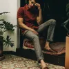 The Easy Pant in Espresso Linen sold by Taylor Stitch