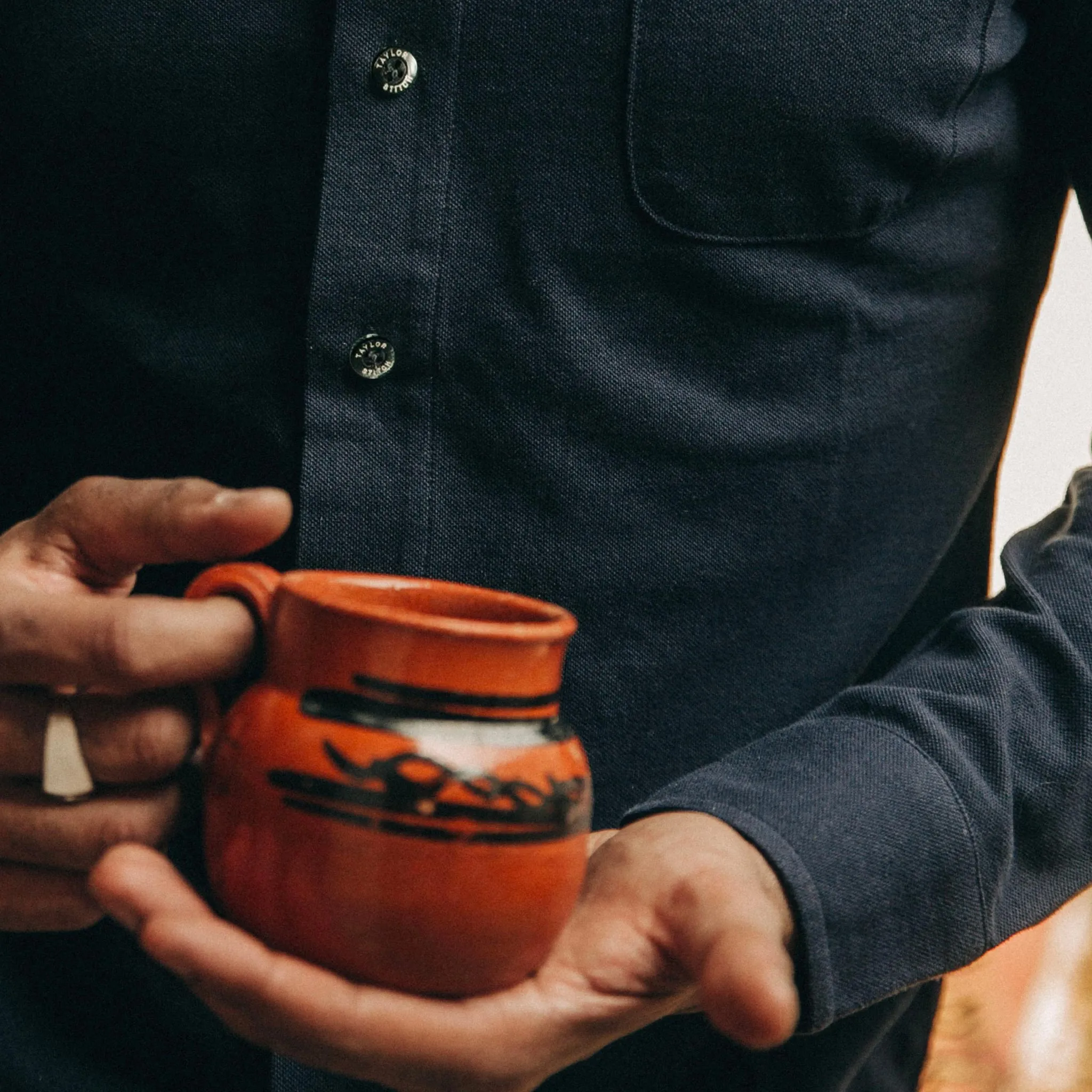 The California in Navy Pique sold by Taylor Stitch product image thumbnail 4