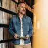 The Ryder Jacket in Sun Bleached Denim sold by Taylor Stitch