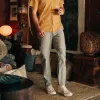 The Easy Pant in Olive Herringbone sold by Taylor Stitch