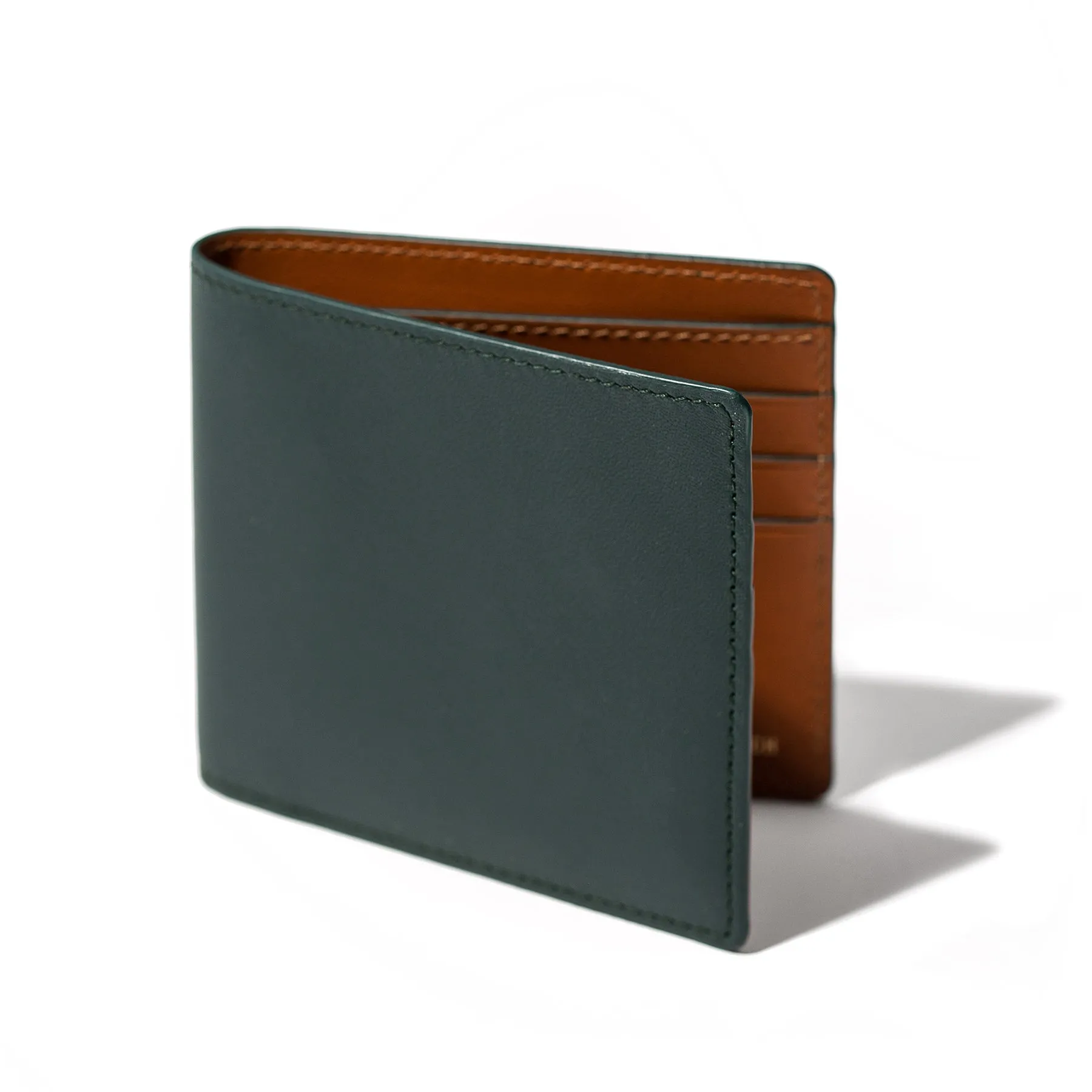 The Minimalist Billfold Wallet in Evergreen sold by Taylor Stitch