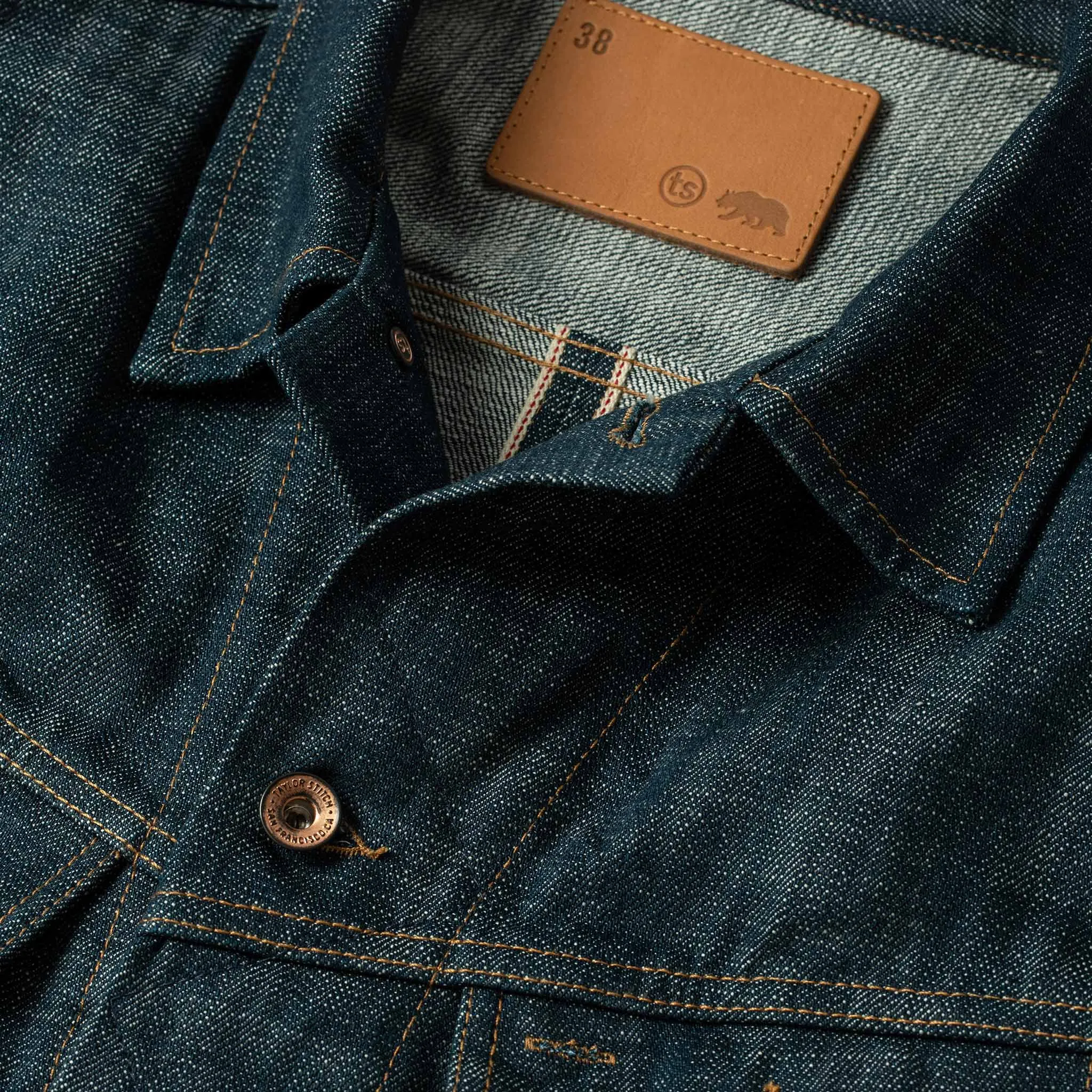 The Long Haul Jacket in Green Cast Selvage sold by Taylor Stitch product image thumbnail 5