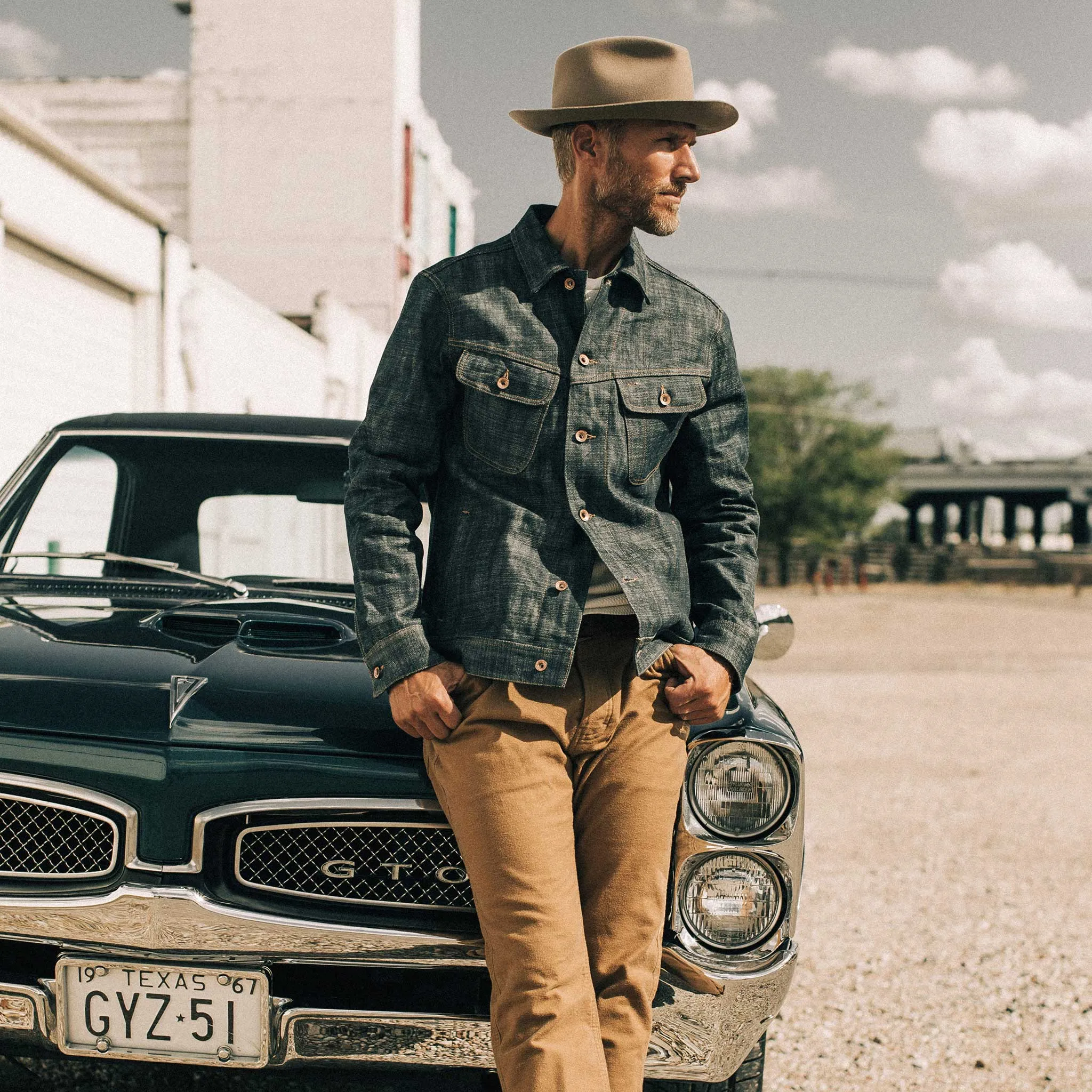 The Long Haul Jacket in Green Cast Selvage sold by Taylor Stitch product image thumbnail 2