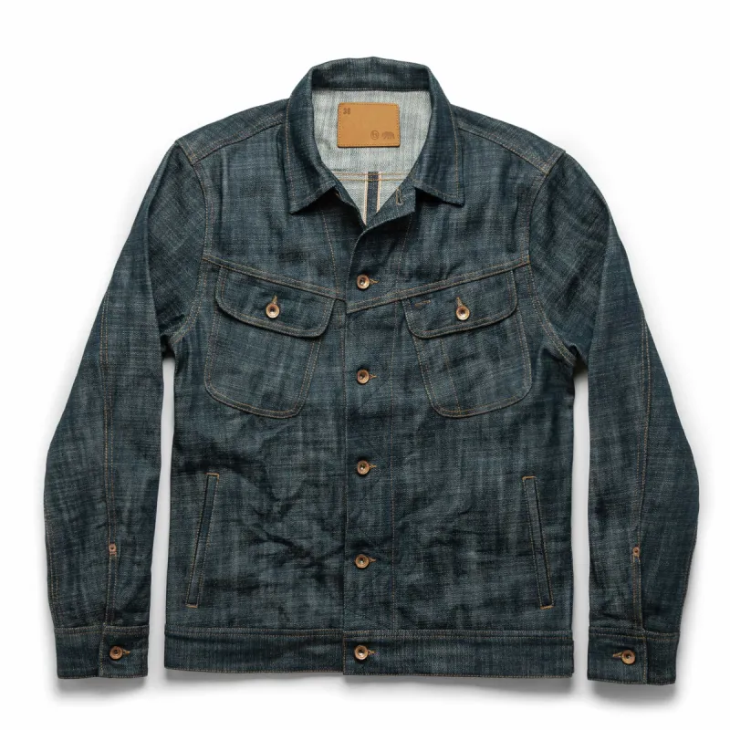 The Long Haul Jacket in Green Cast Selvage sold by Taylor Stitch
