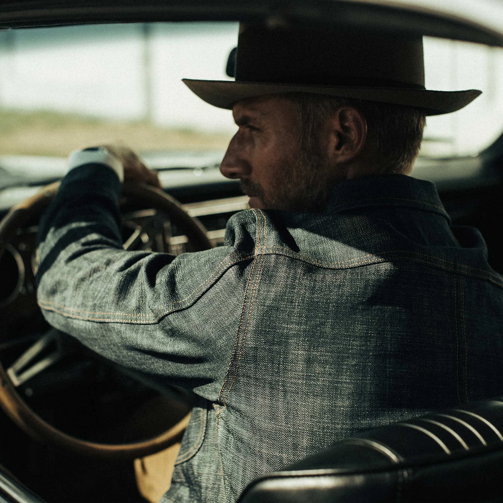 The Long Haul Jacket in Green Cast Selvage sold by Taylor Stitch product image thumbnail 4