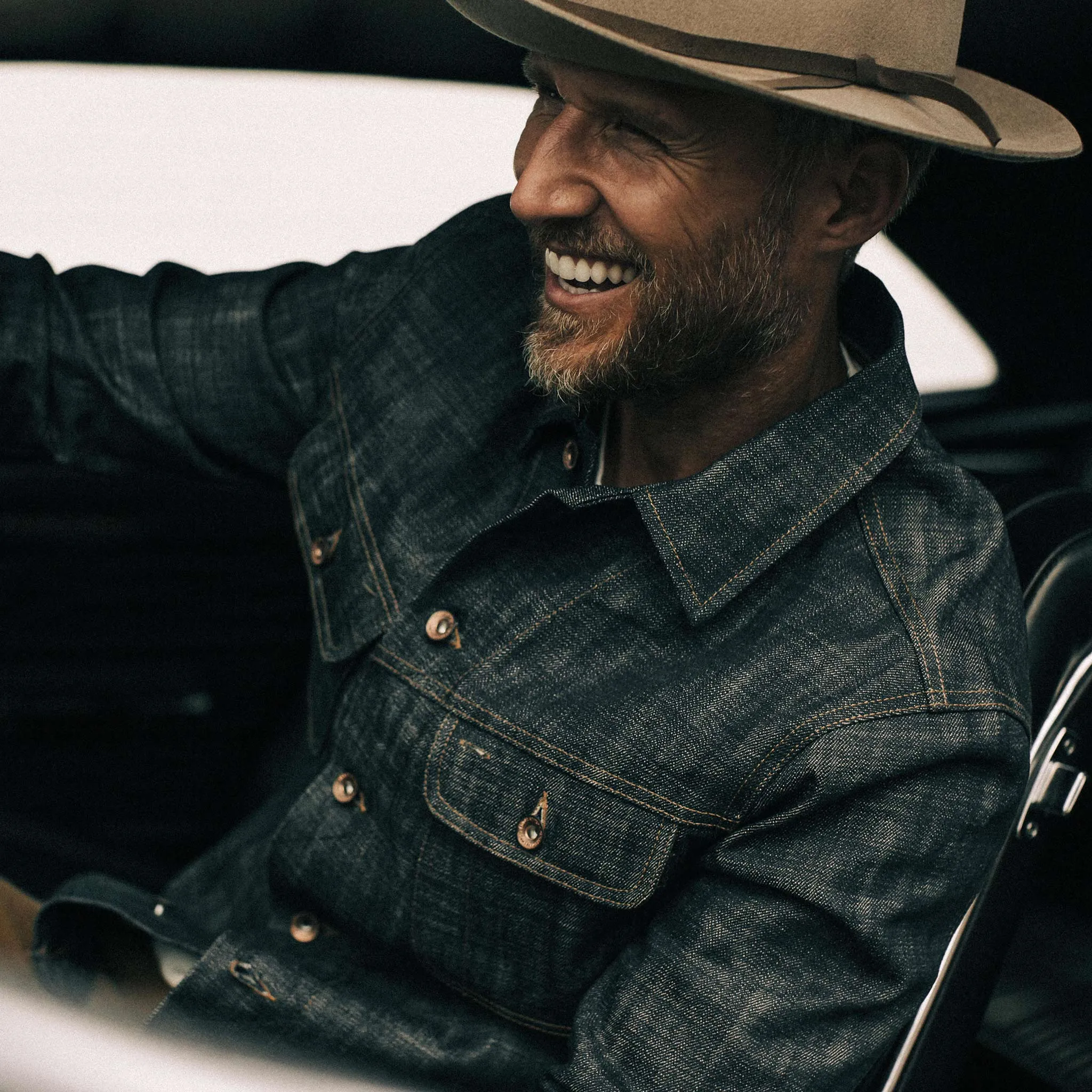 The Long Haul Jacket in Green Cast Selvage sold by Taylor Stitch product image thumbnail 3