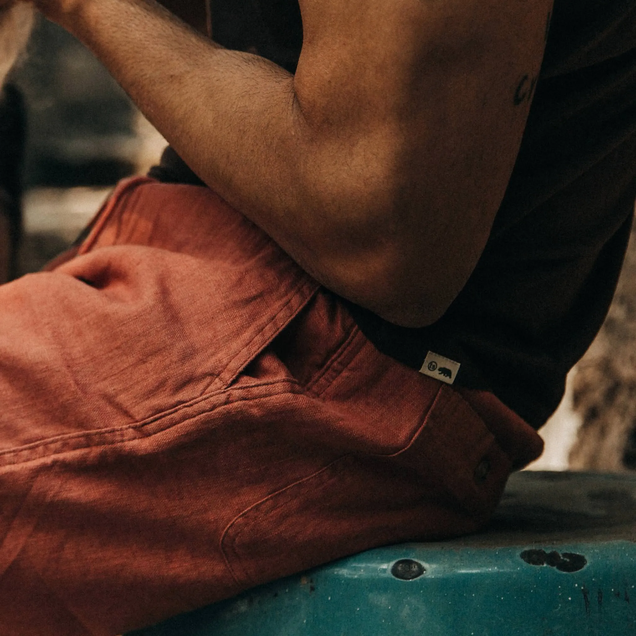 The Apres Short in Rust Hemp sold by Taylor Stitch product image thumbnail 4