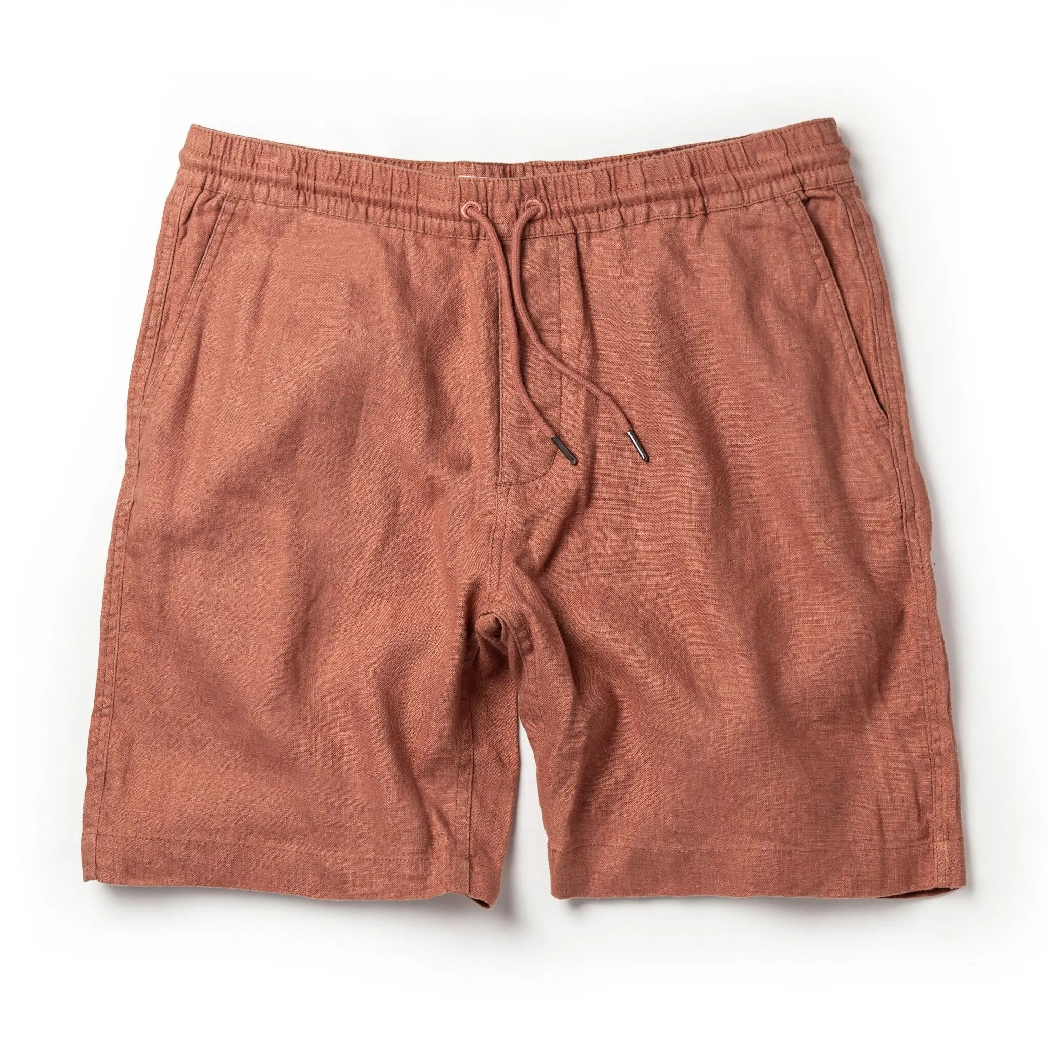 The Apres Short in Rust Hemp sold by Taylor Stitch