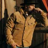 The Lined Long Haul Jacket in Sand Suede sold by Taylor Stitch