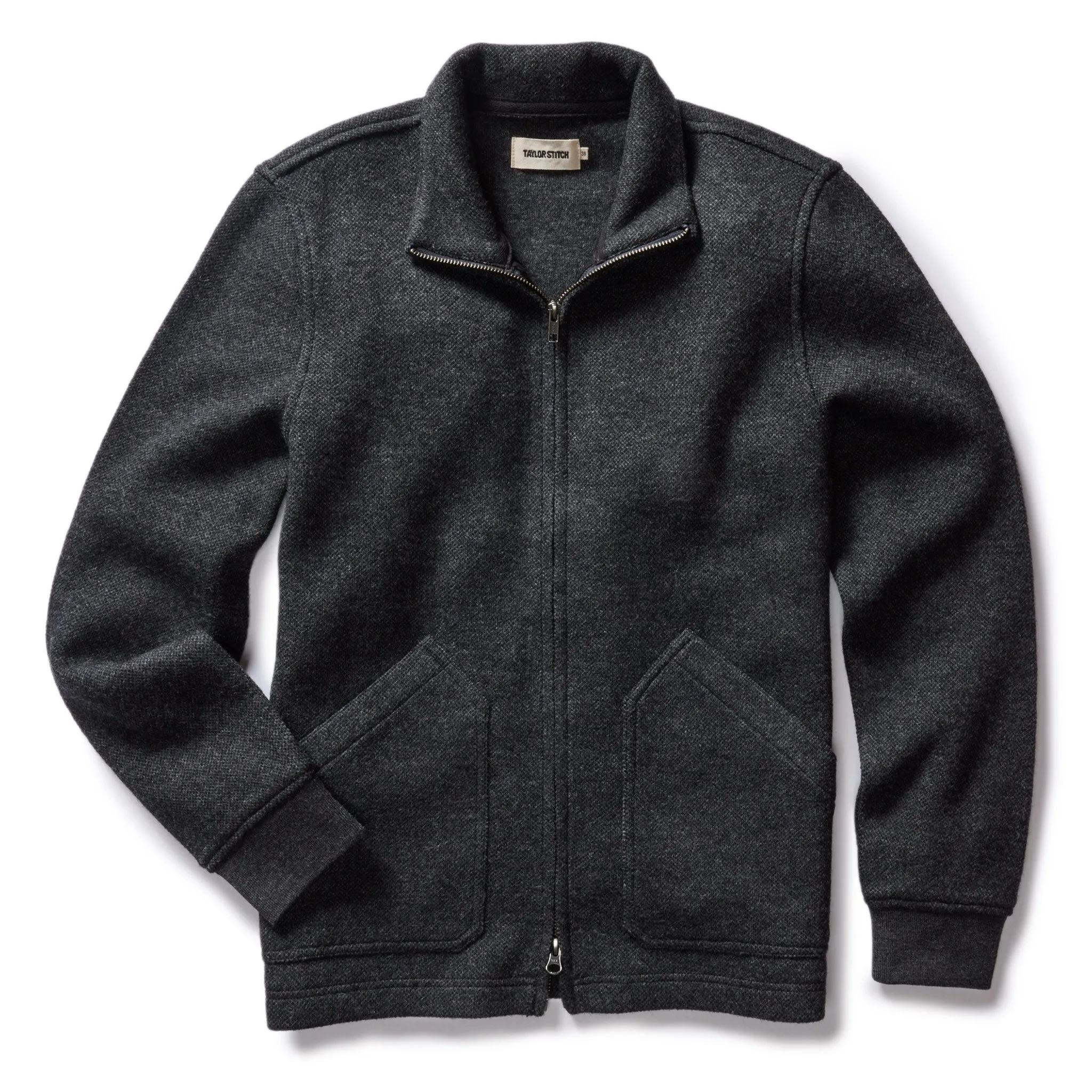 The Weekend Jacket in Charcoal Birdseye Wool sold by Taylor Stitch