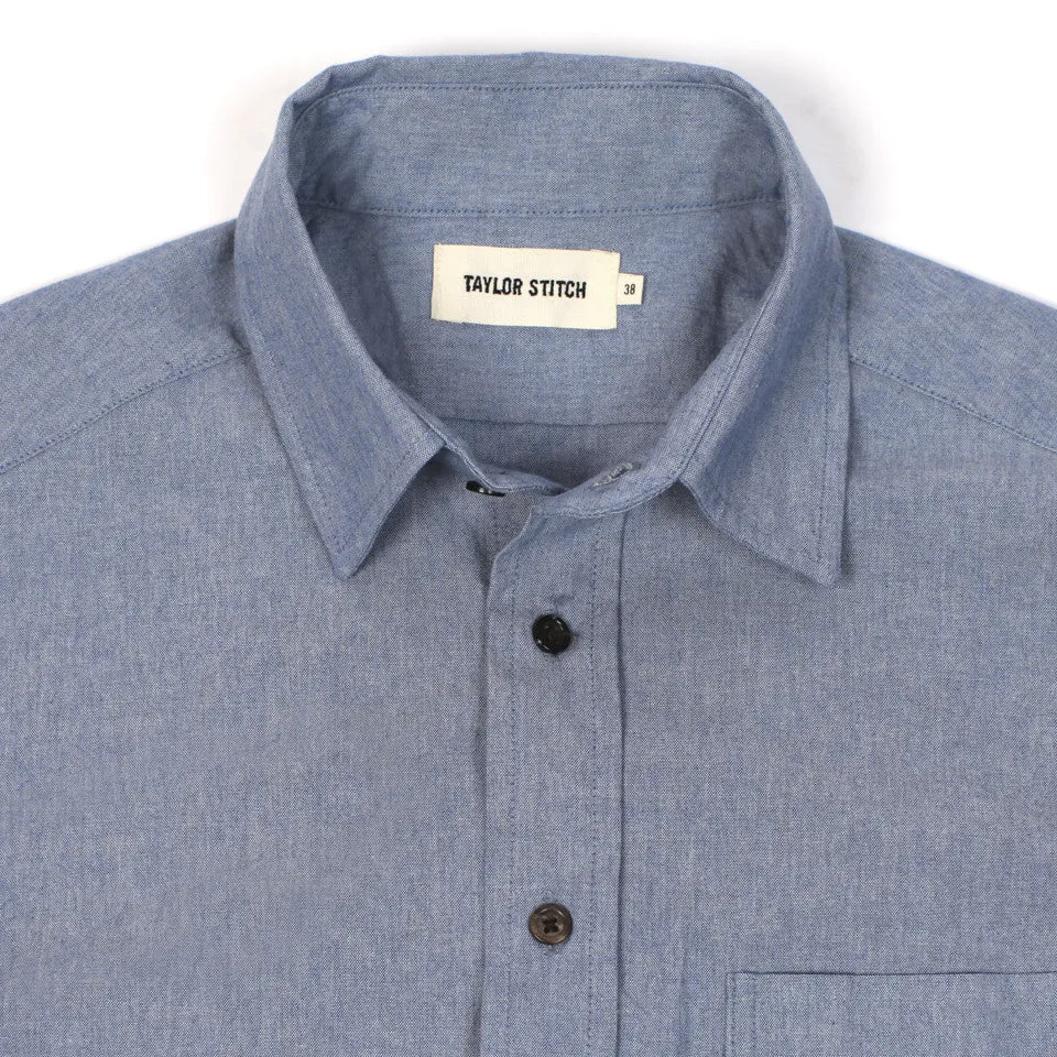 The California in Light Blue Everyday Chambray sold by Taylor Stitch product image thumbnail 4