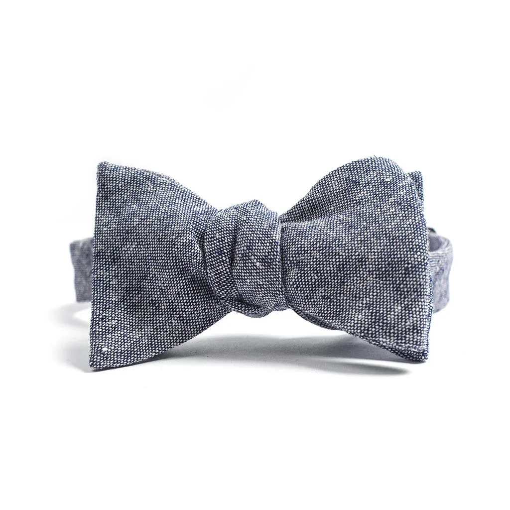 Navy Linen Chambray Bow Tie sold by Taylor Stitch product image thumbnail 2