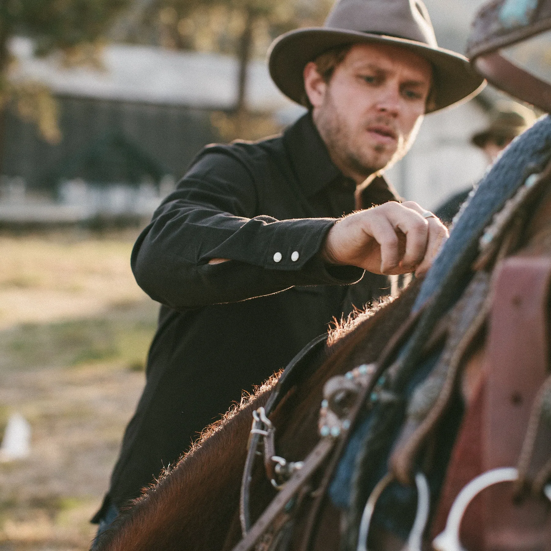 The Glacier Shirt in Sea Washed Black Twill sold by Taylor Stitch product image thumbnail 3