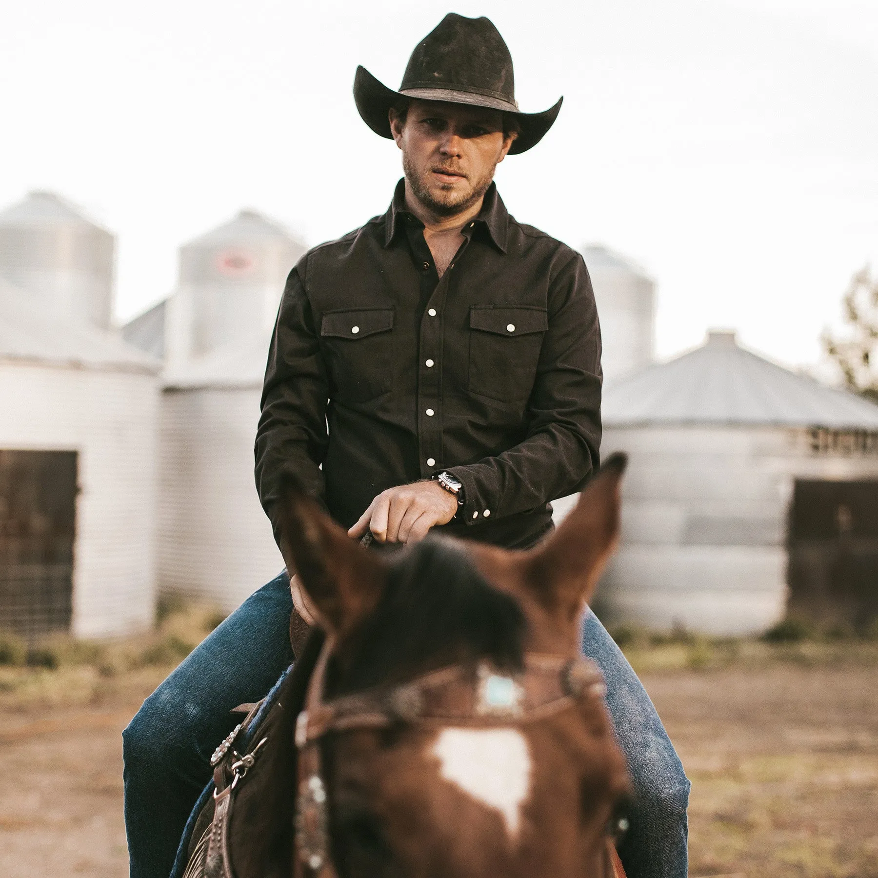 The Glacier Shirt in Sea Washed Black Twill sold by Taylor Stitch product image thumbnail 5