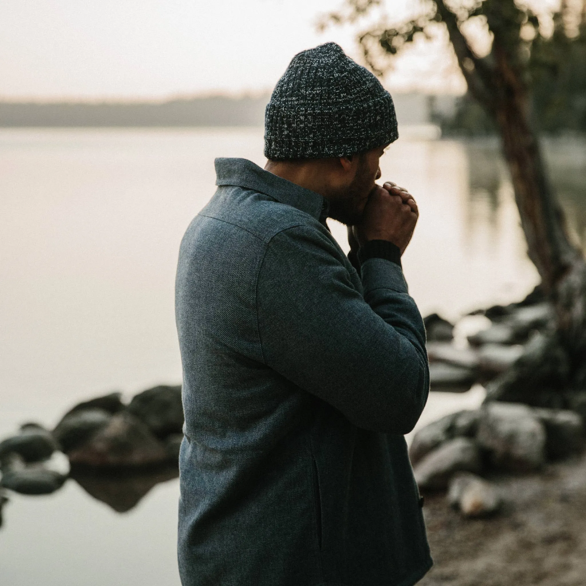 The Lined Utility Shirt in Indigo and Slate Twill sold by Taylor Stitch product image thumbnail 5