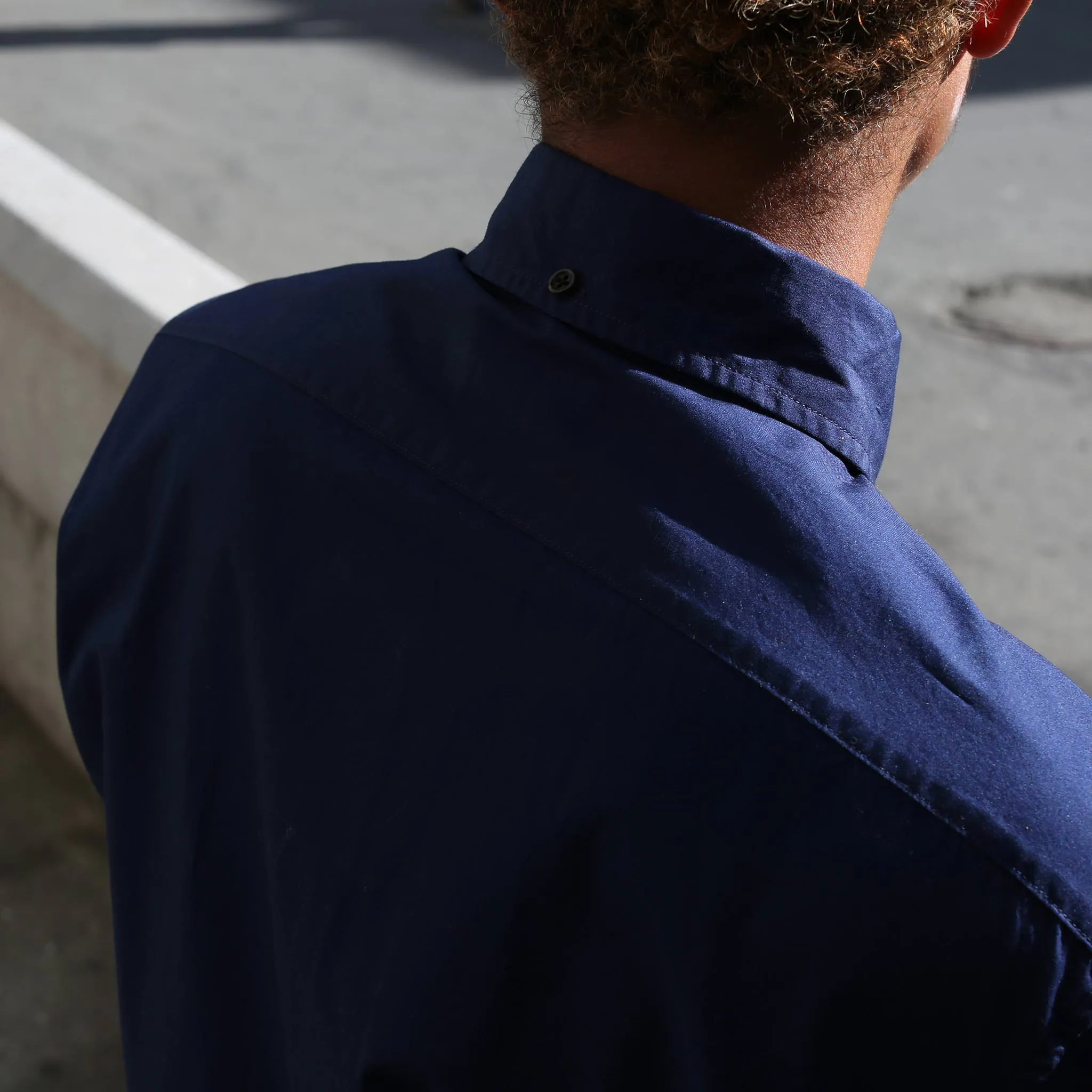 The Jack in Washed Navy Poplin sold by Taylor Stitch product image thumbnail 4