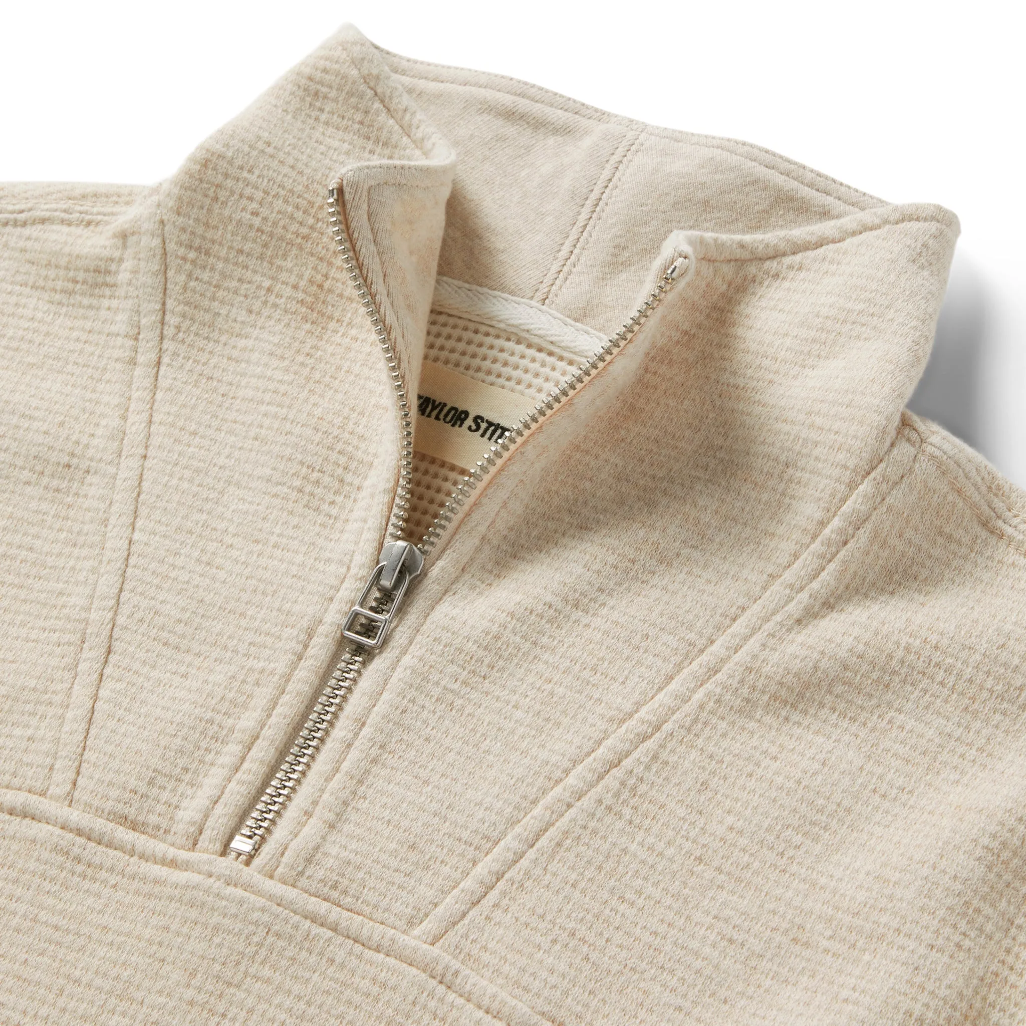The Horizon Pullover in Oat Heather sold by Taylor Stitch product image thumbnail 5