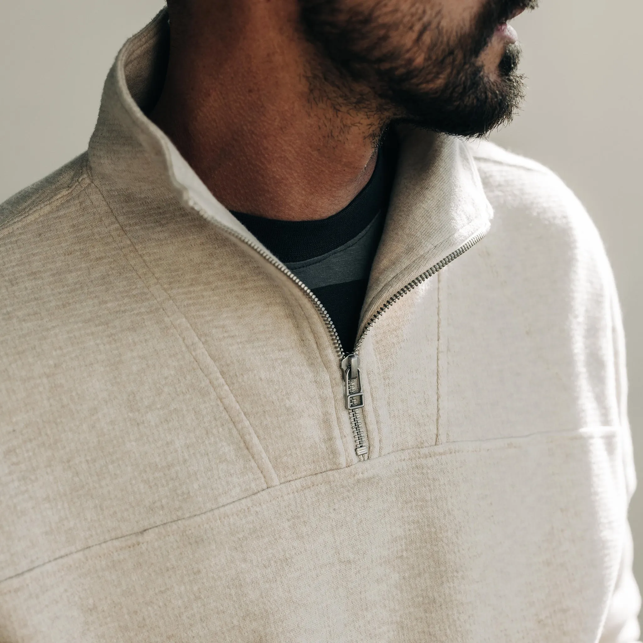 The Horizon Pullover in Oat Heather sold by Taylor Stitch product image thumbnail 3