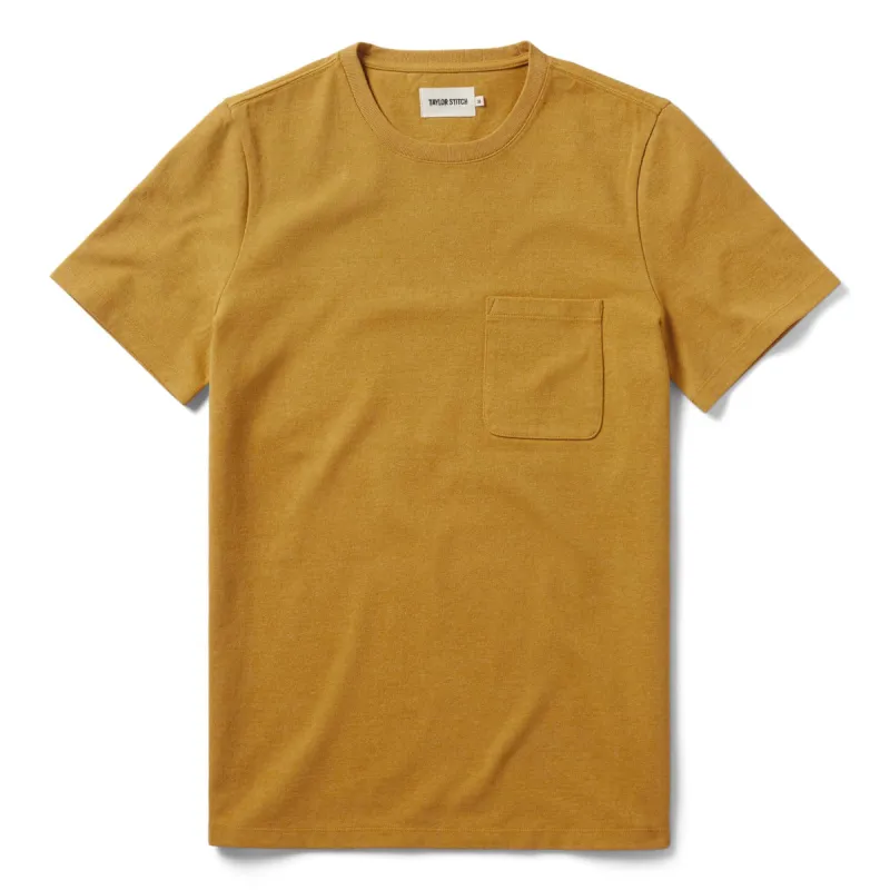The Heavy Bag Tee in Honey sold by Taylor Stitch
