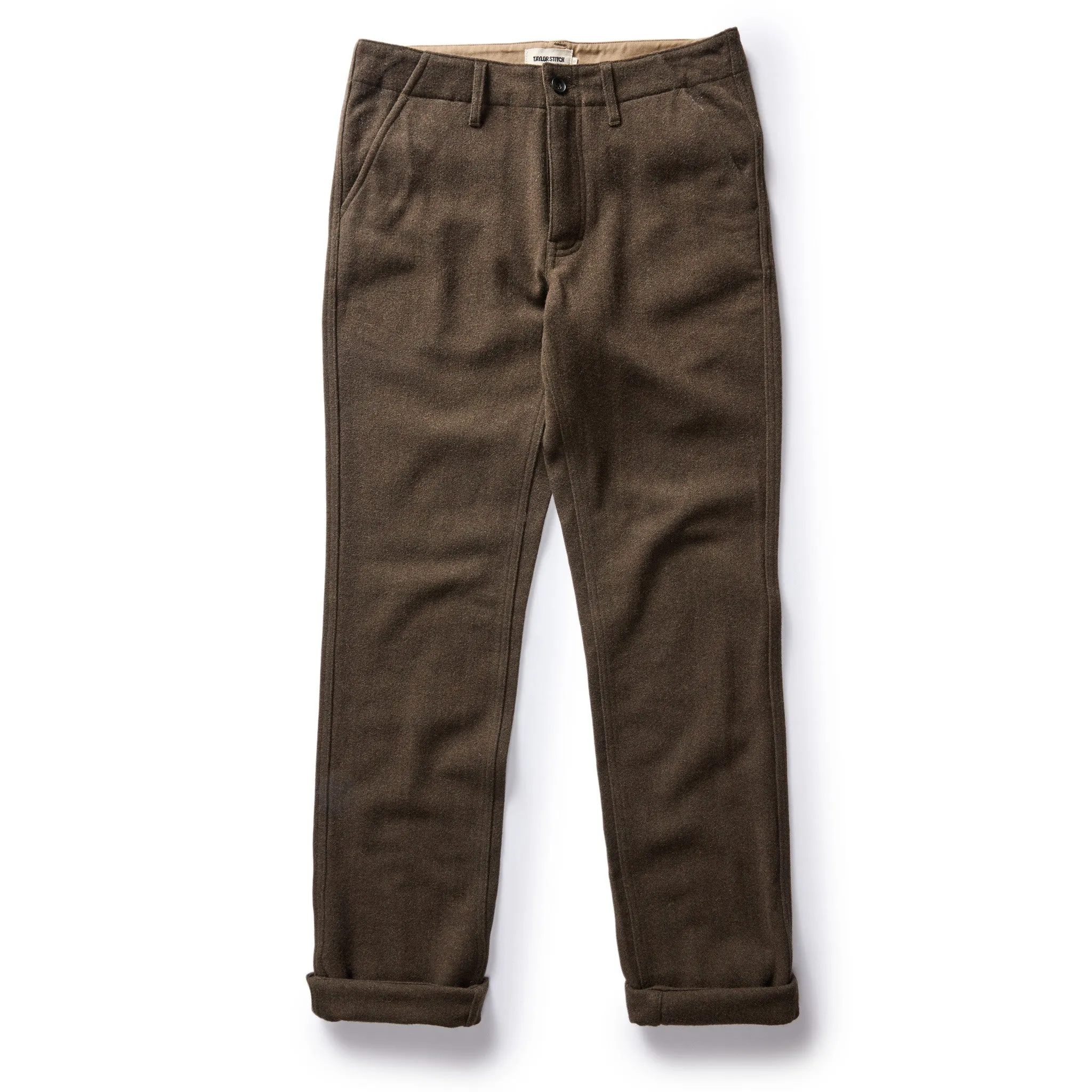 The Carnegie Pant in Army Herringbone Wool sold by Taylor Stitch product image thumbnail 5