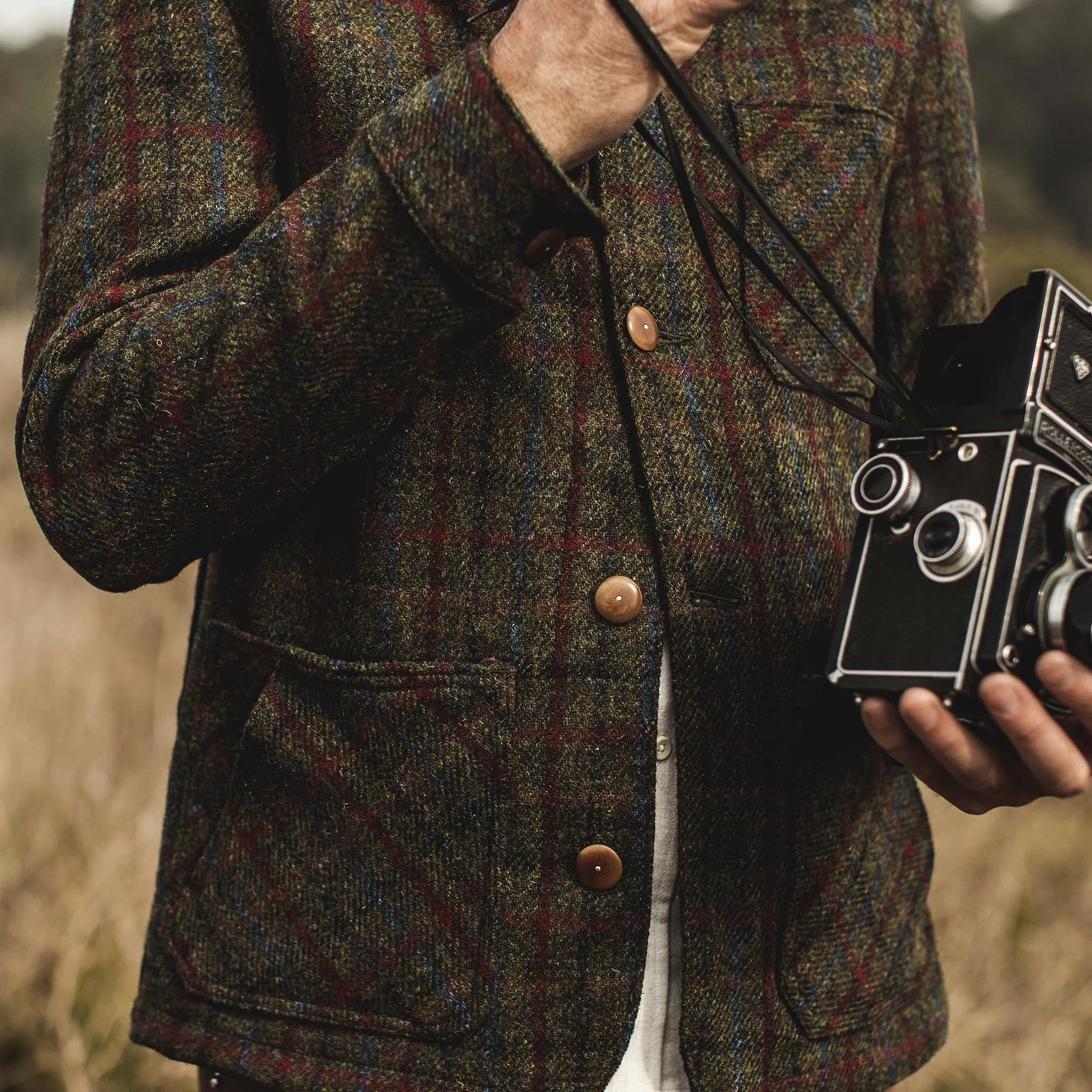 The Ojai Jacket in Harris Tweed Plaid sold by Taylor Stitch product image thumbnail 5