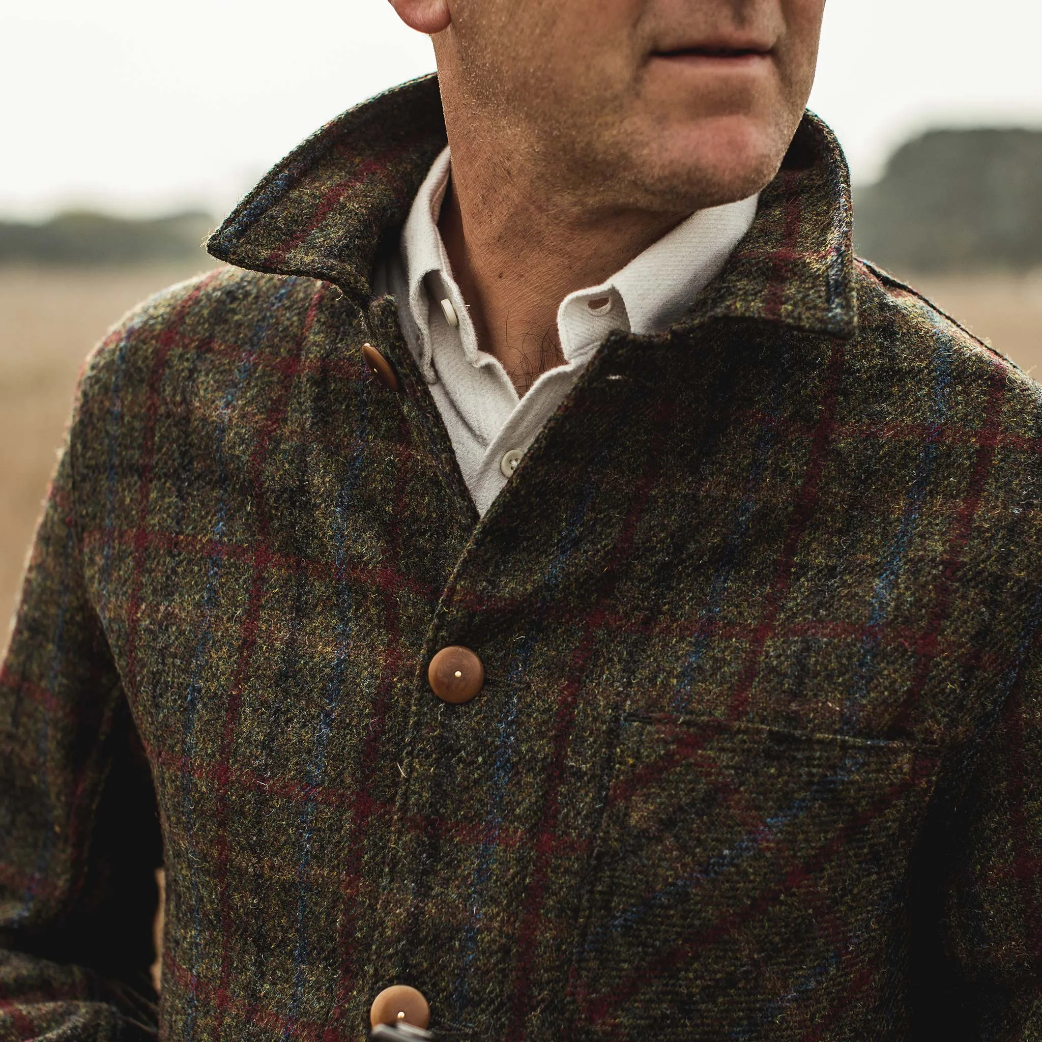 The Ojai Jacket in Harris Tweed Plaid sold by Taylor Stitch product image thumbnail 3
