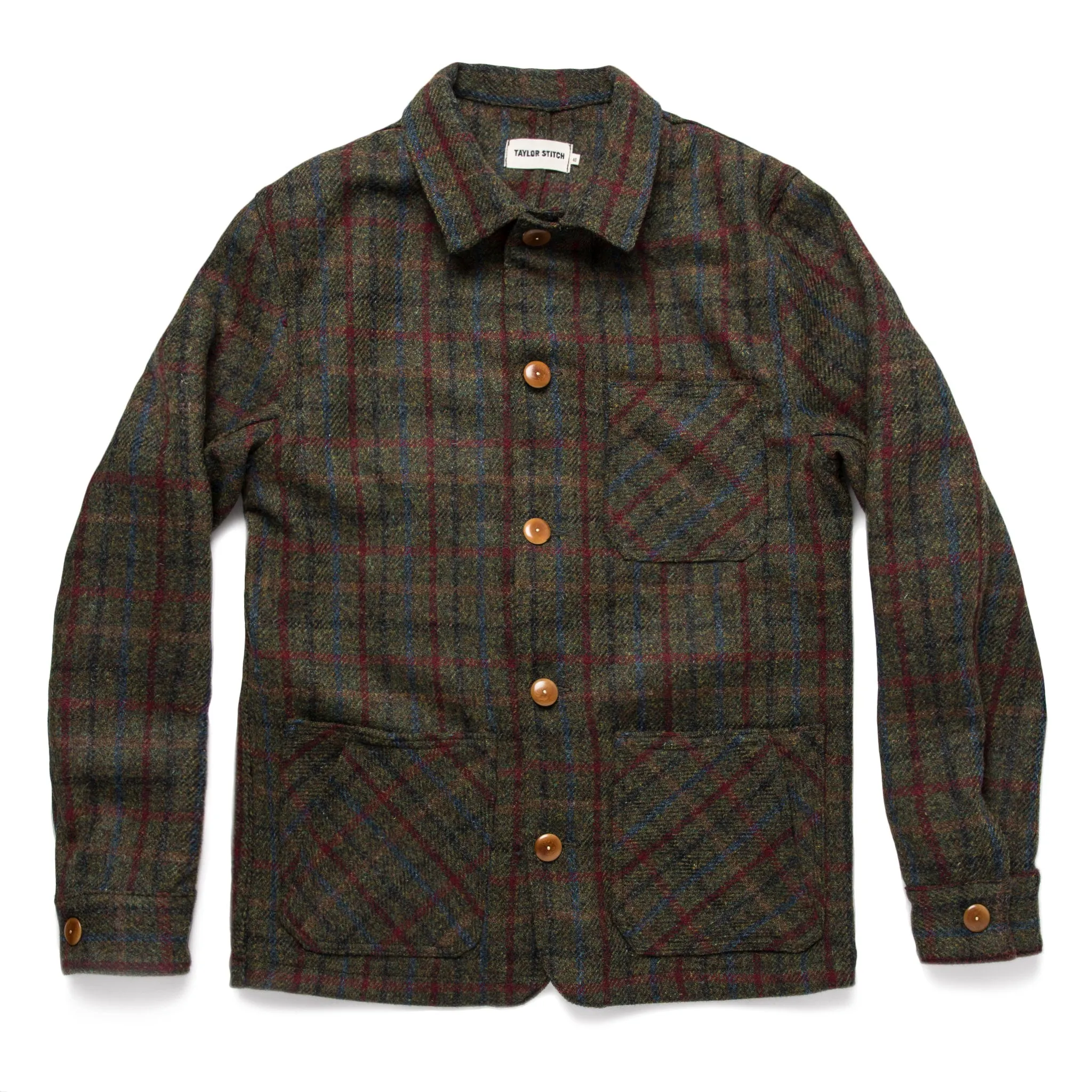 The Ojai Jacket in Harris Tweed Plaid sold by Taylor Stitch
