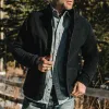 The Port Jacket in Navy Sherpa sold by Taylor Stitch