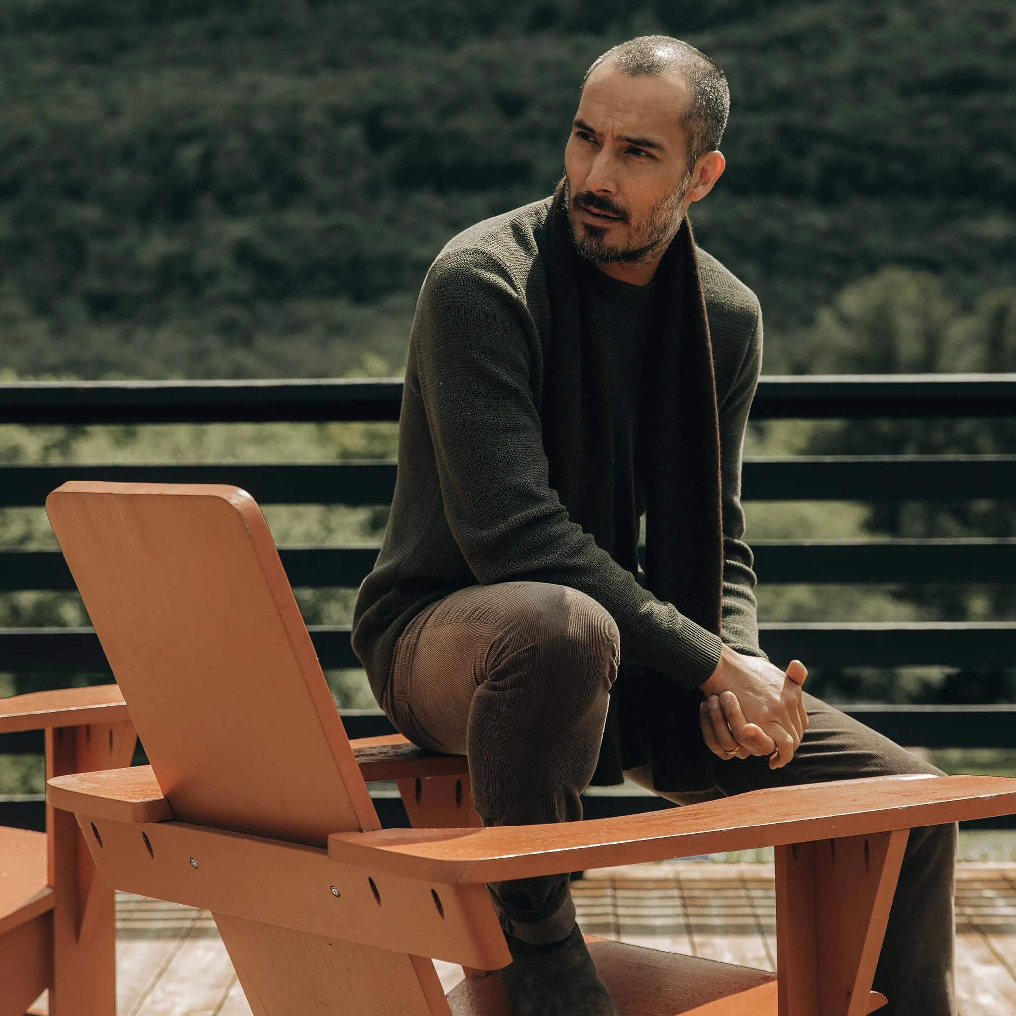 The Lodge Scarf in Coffee sold by Taylor Stitch product image thumbnail 2