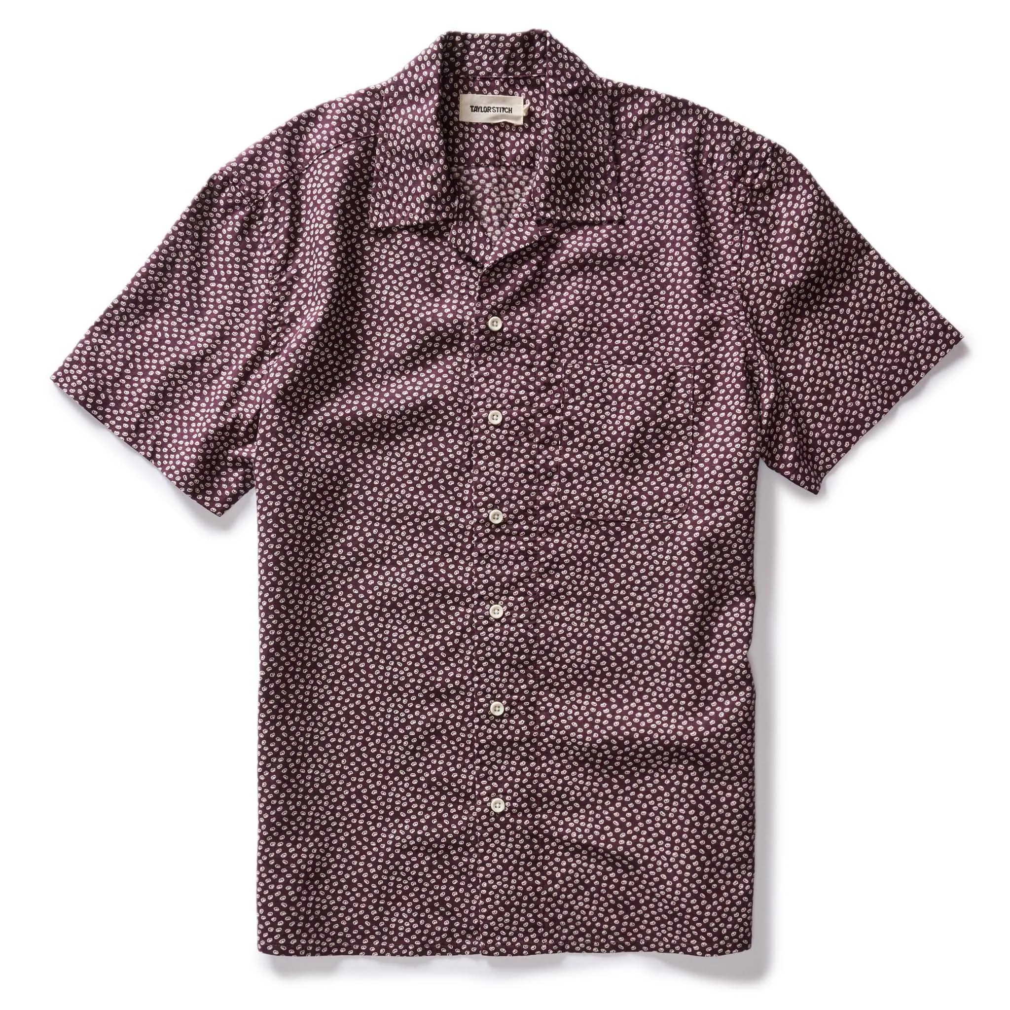The Short Sleeve Hawthorne in Port Shell sold by Taylor Stitch
