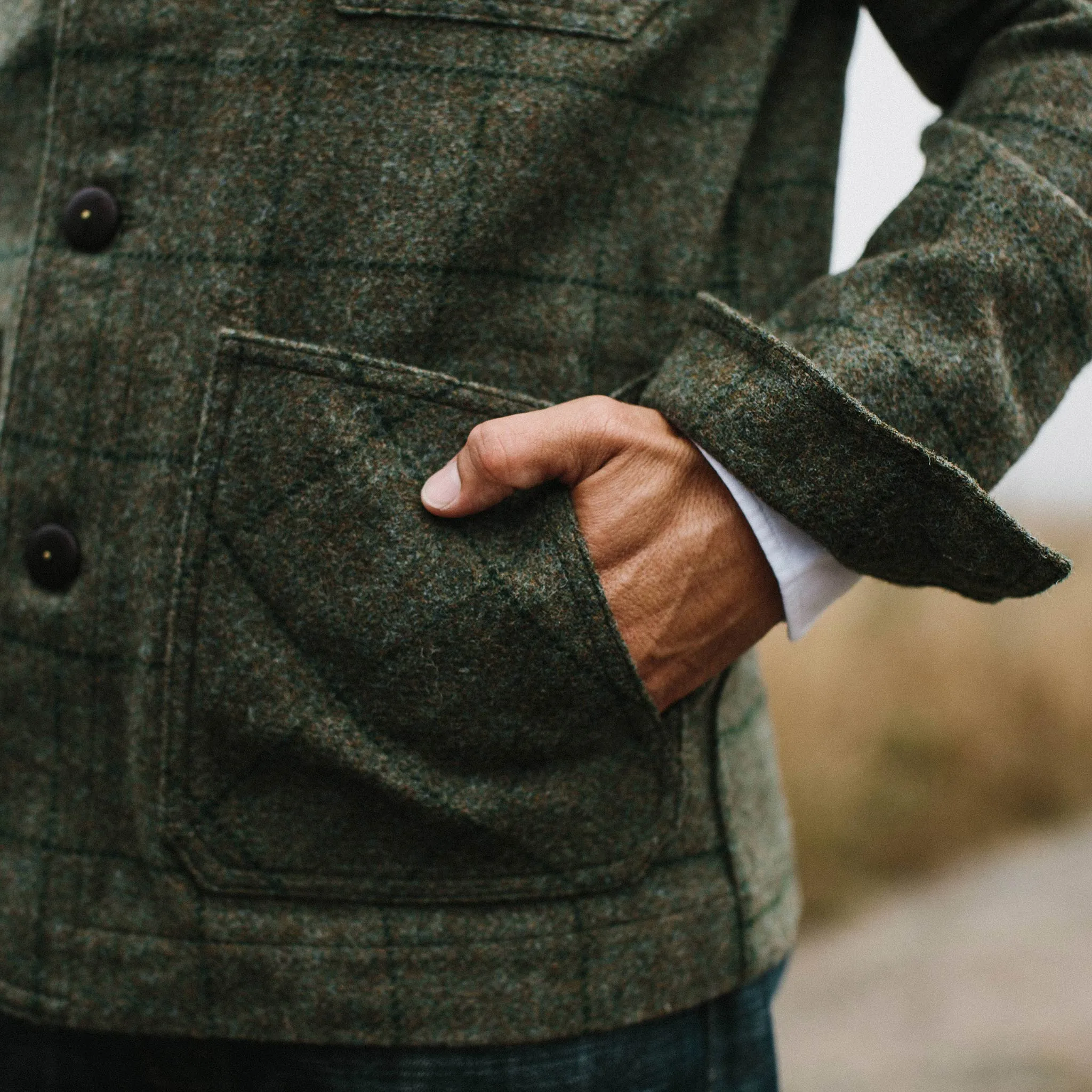 The Ojai Jacket in Windowpane Wool sold by Taylor Stitch product image thumbnail 5