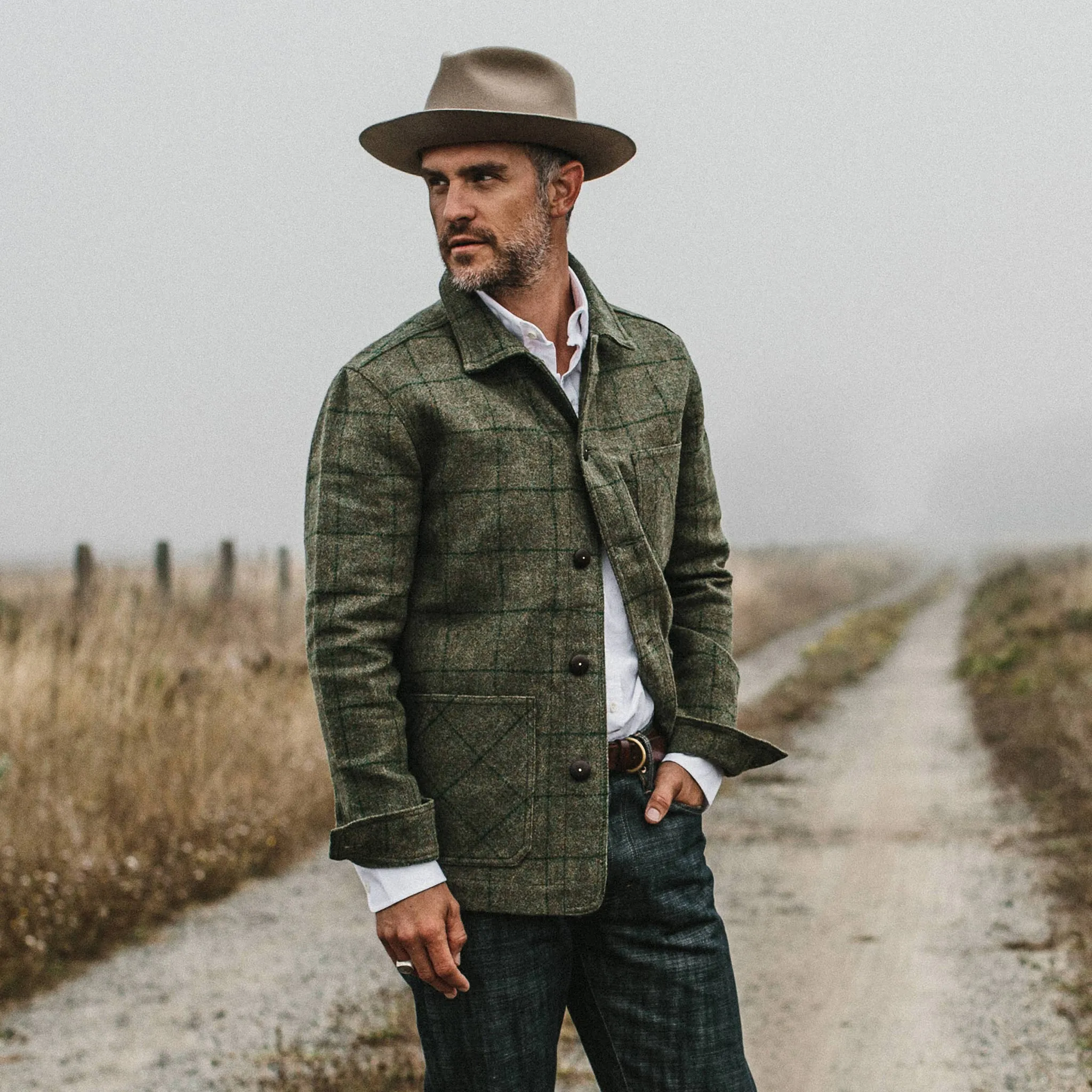 The Ojai Jacket in Windowpane Wool sold by Taylor Stitch product image thumbnail 3