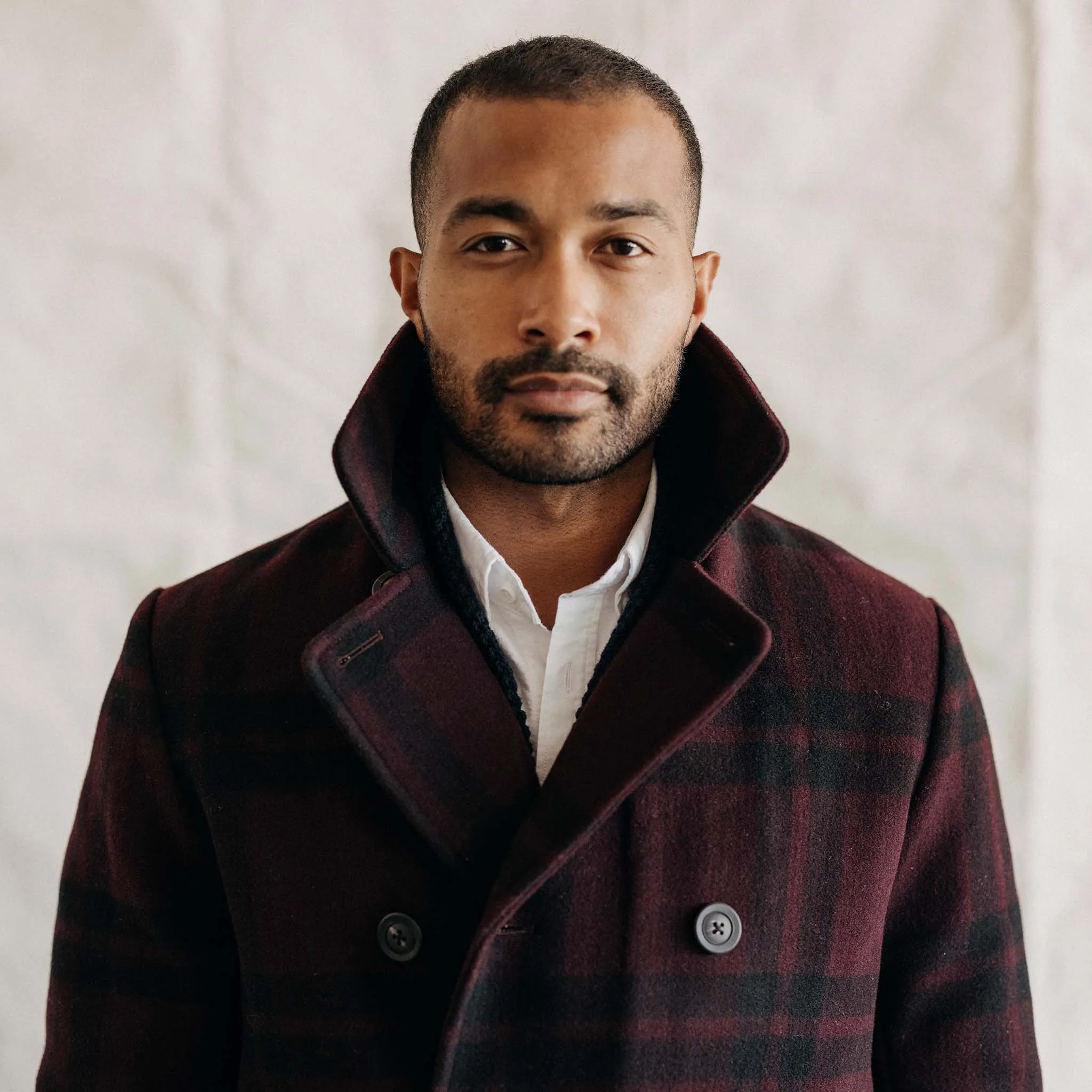 The Mariner Coat in Port Plaid Wool sold by Taylor Stitch product image thumbnail 2