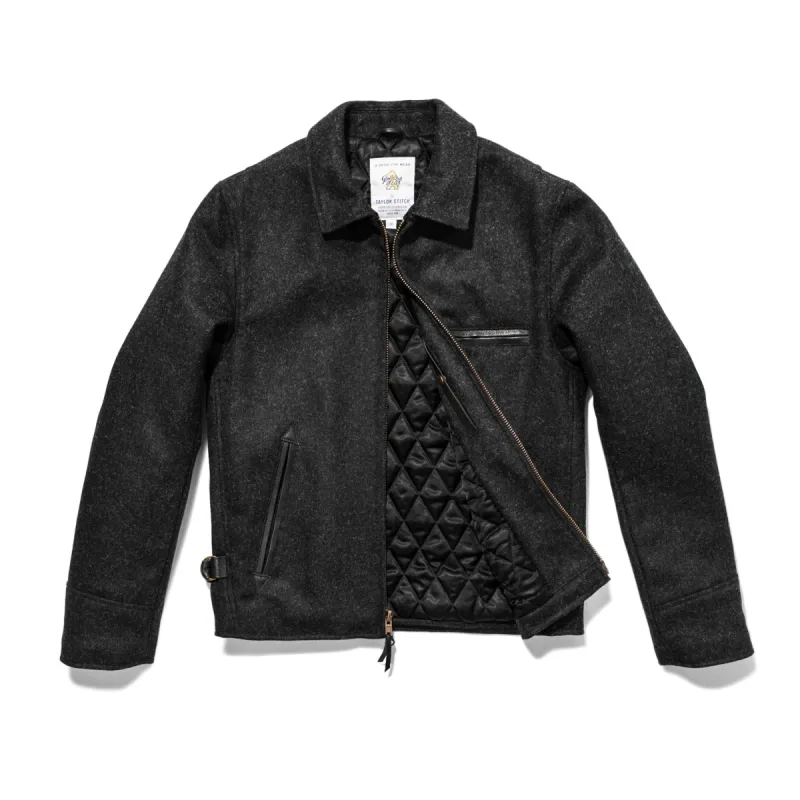 The Monterey Bomber in Charcoal Wool sold by Taylor Stitch