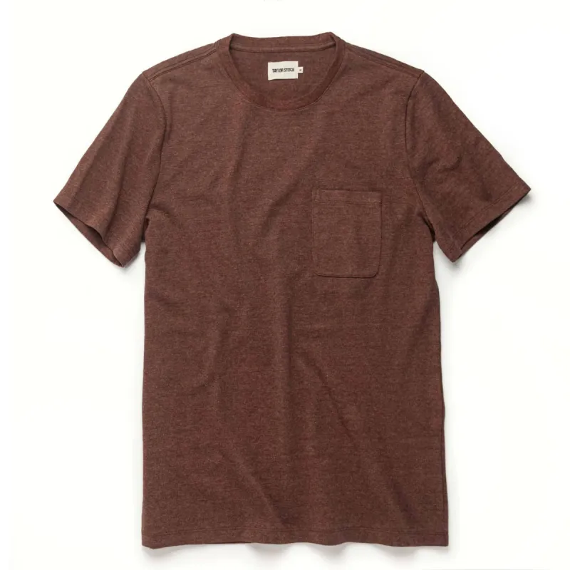 The Heavy Bag Tee in Timber sold by Taylor Stitch