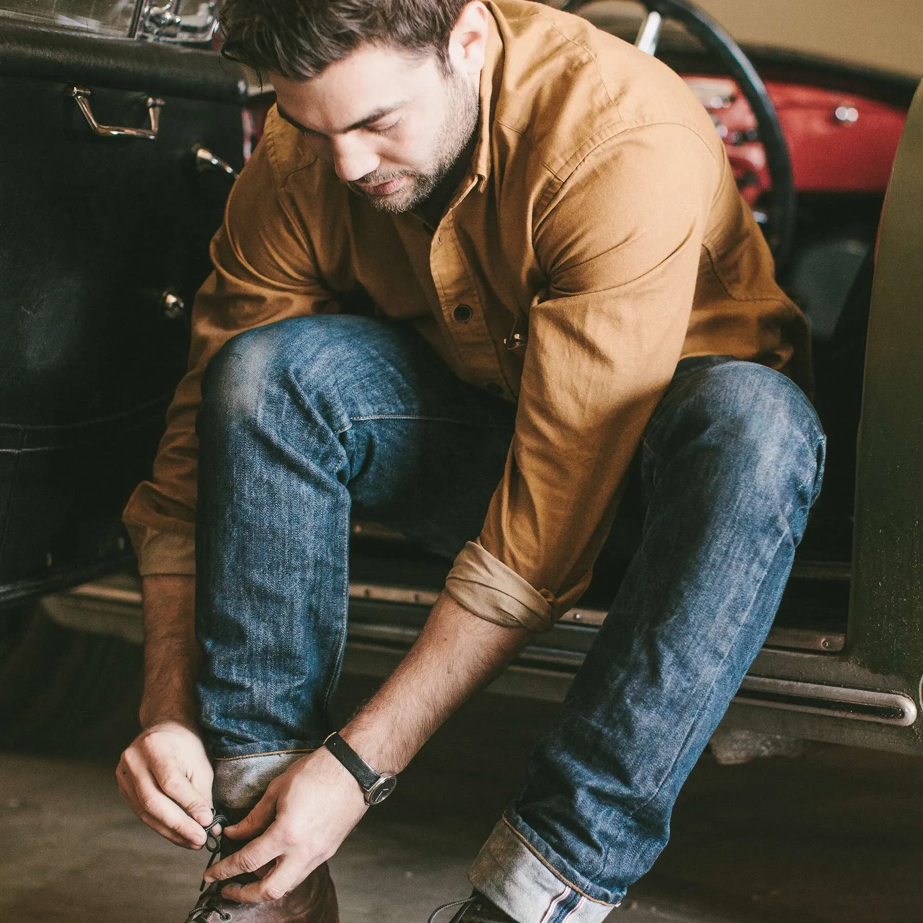 The Mechanic in British Khaki sold by Taylor Stitch product image thumbnail 3