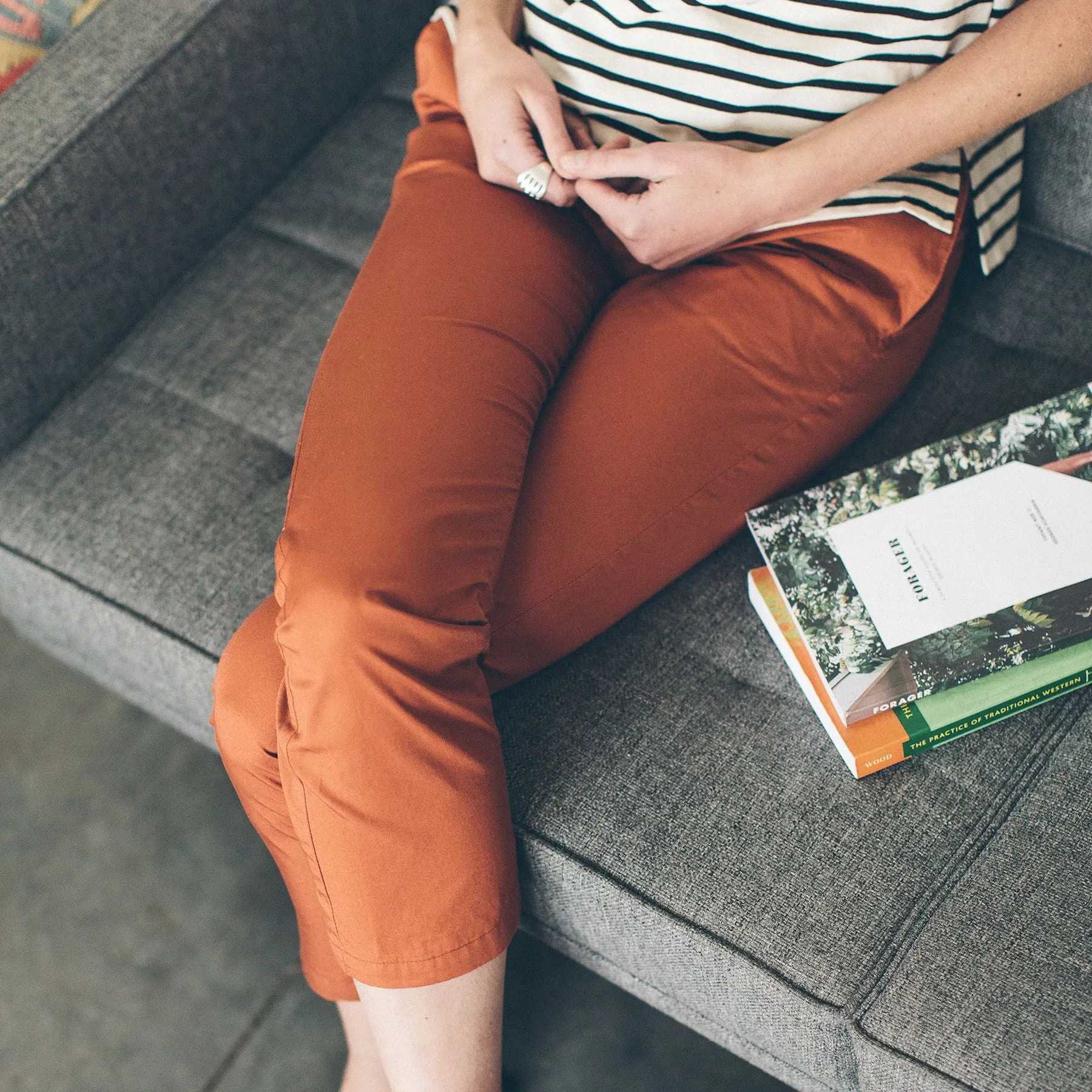 The Curator Pant in Rust sold by Taylor Stitch product image thumbnail 2