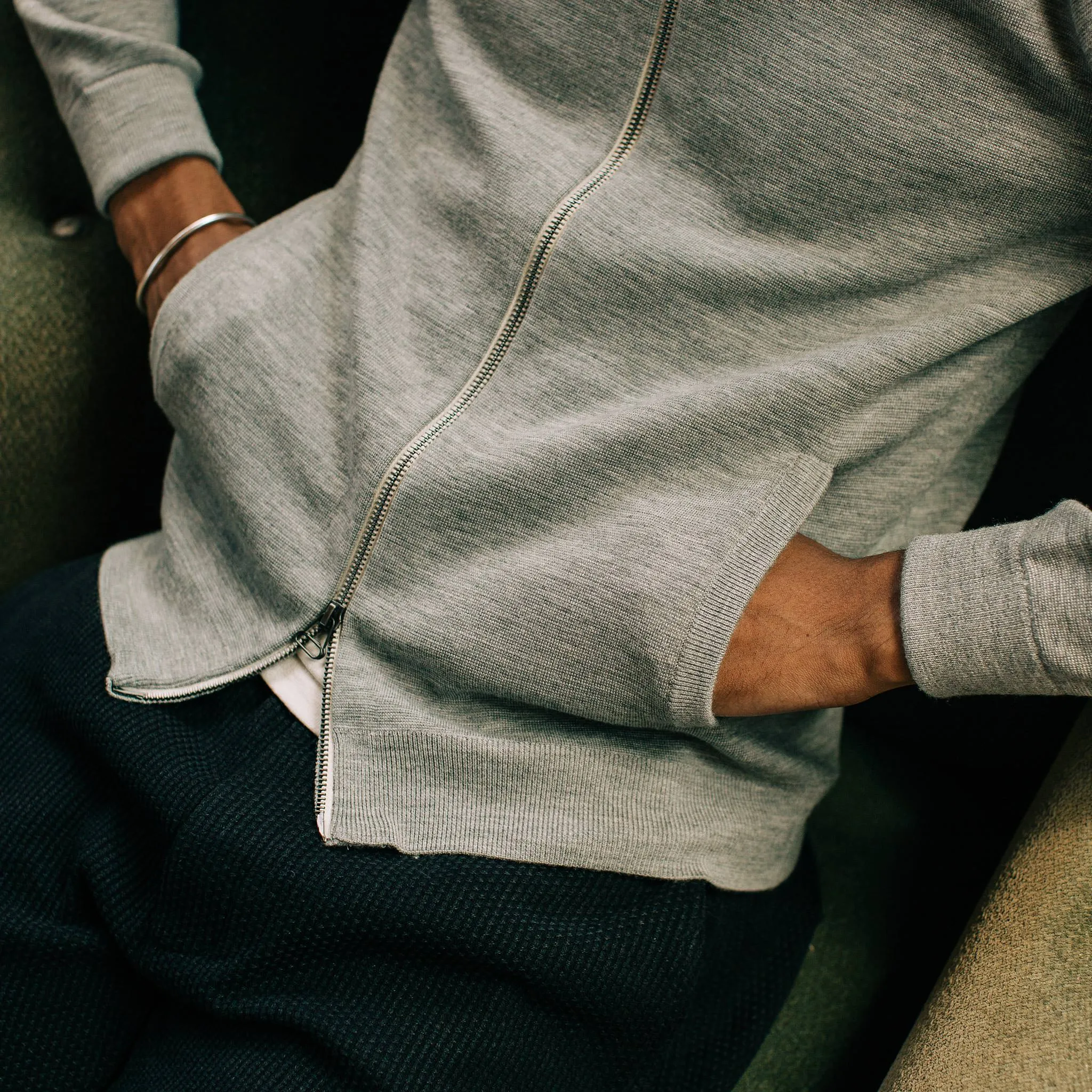 The Portola Hoodie in Aluminum sold by Taylor Stitch product image thumbnail 3