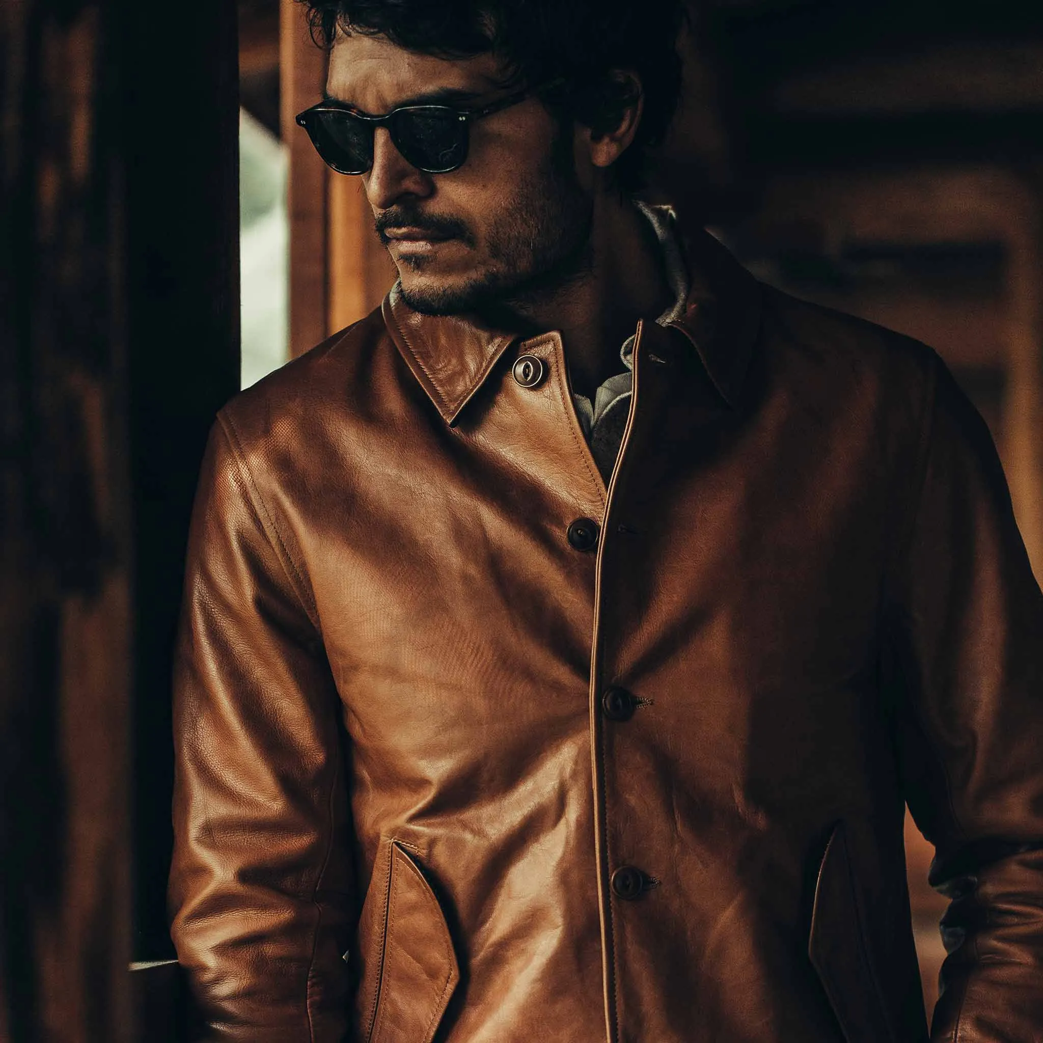 The Cuyama Jacket in Cognac sold by Taylor Stitch product image thumbnail 3