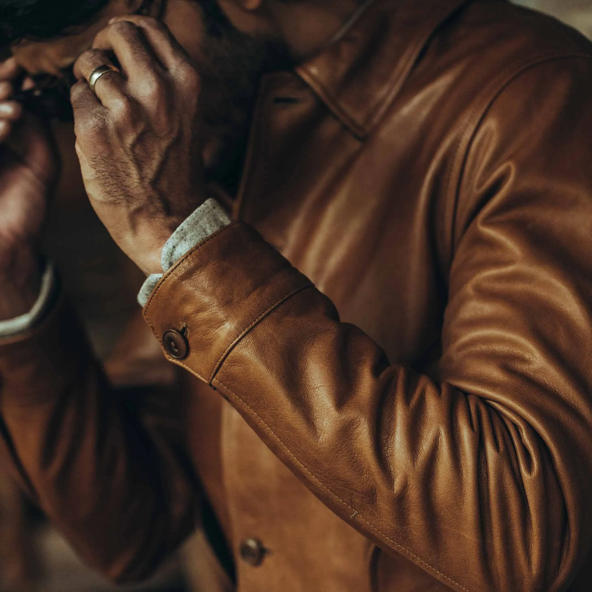 The Cuyama Jacket in Cognac sold by Taylor Stitch product image thumbnail 5