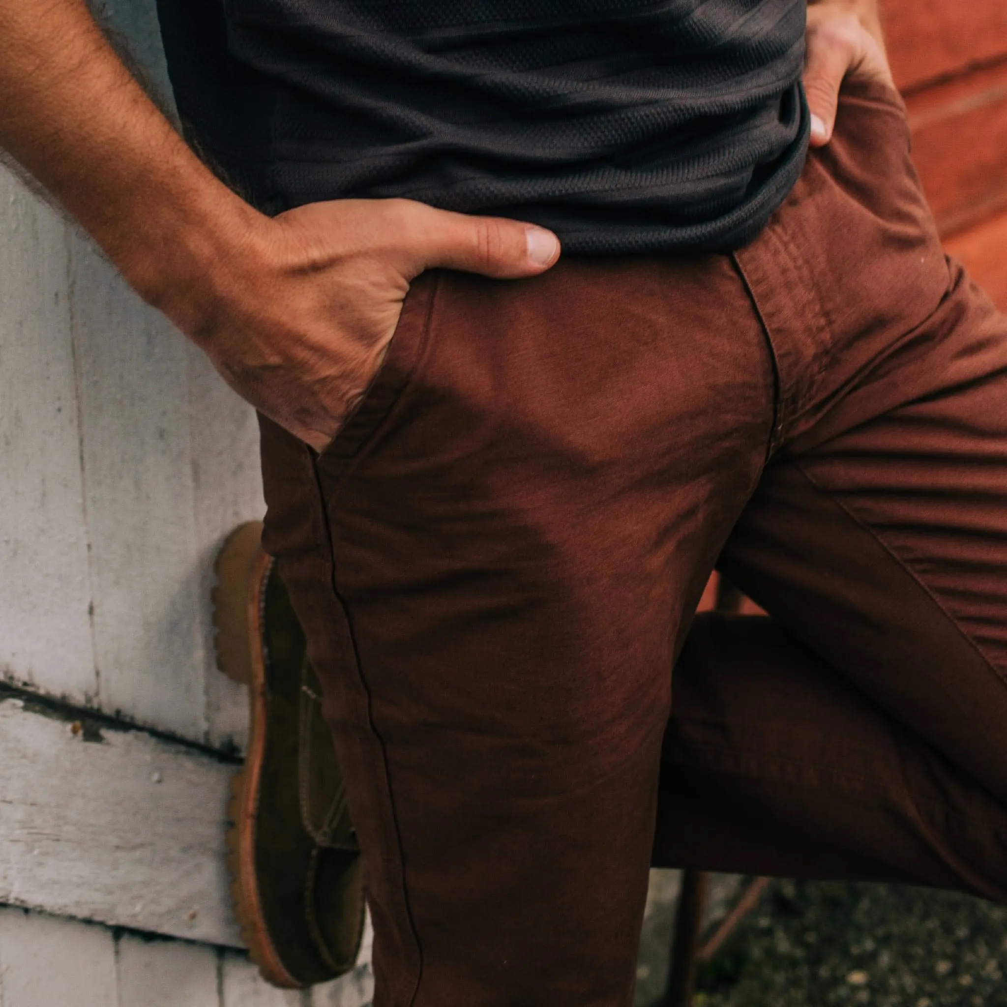 The Morse Pant in Russet Slub sold by Taylor Stitch product image thumbnail 3
