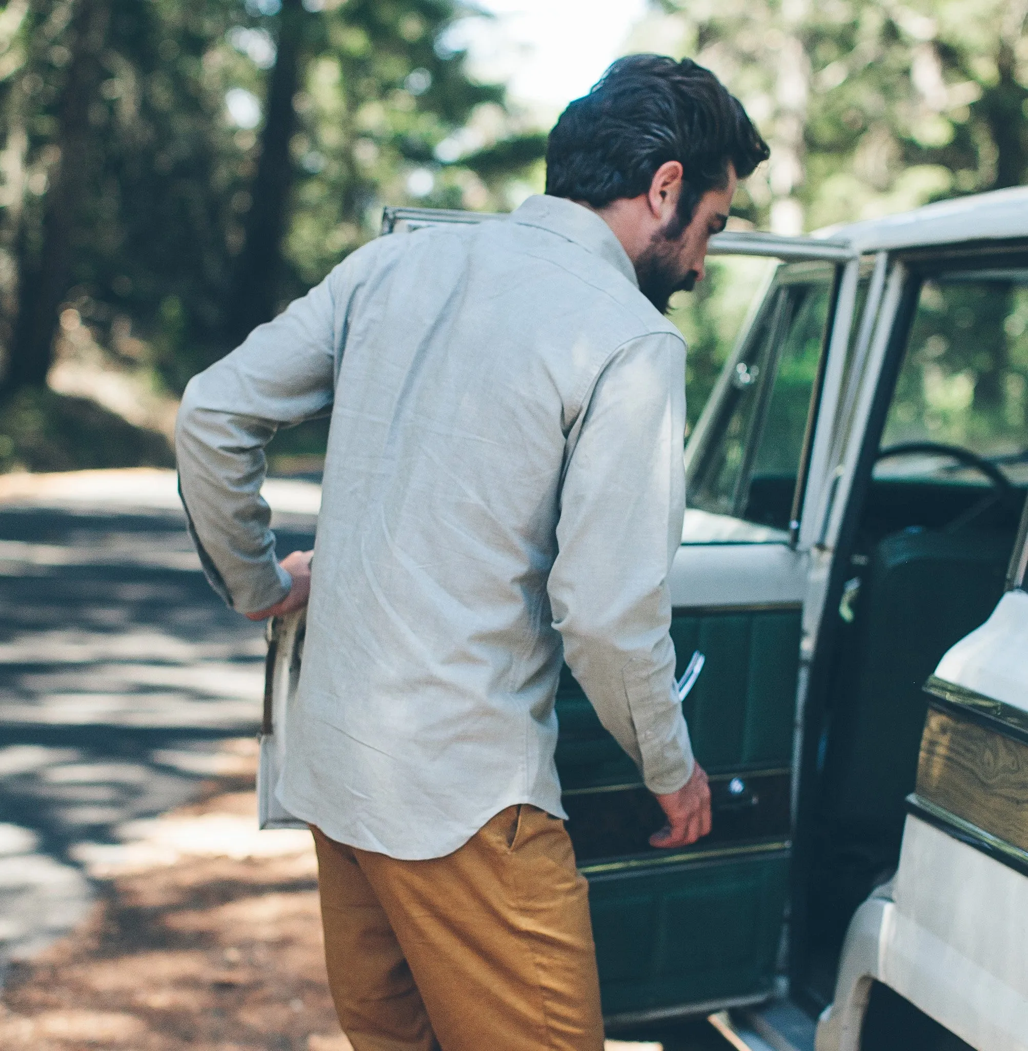 Steel Chambray Shotgun Shirt sold by Taylor Stitch product image thumbnail 4