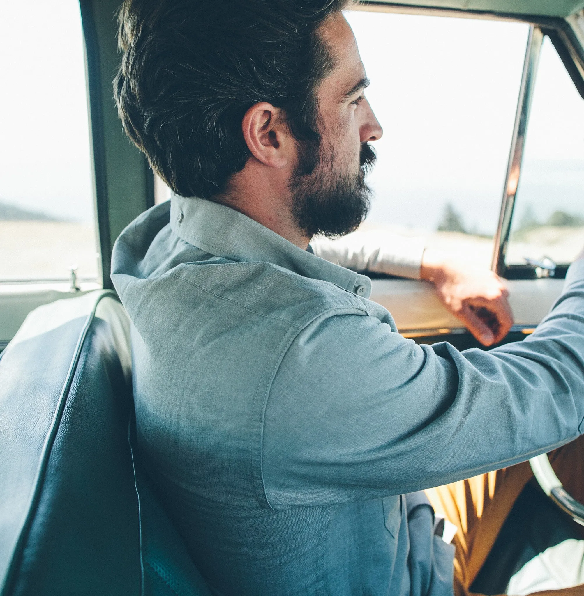 Steel Chambray Shotgun Shirt sold by Taylor Stitch product image thumbnail 5