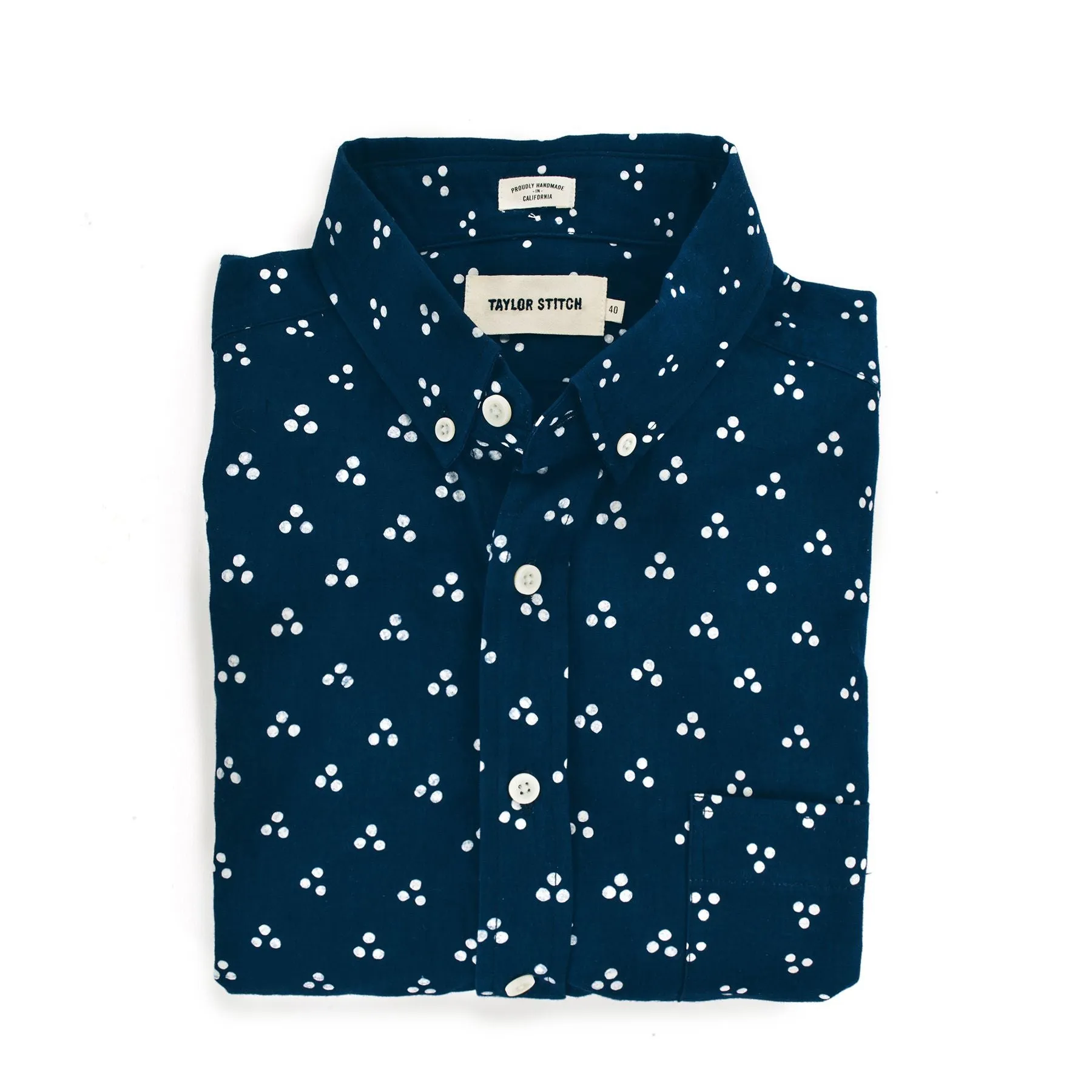 The Jack in Tri Dot Batik sold by Taylor Stitch