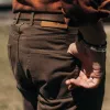 The Democratic All Day Pant in Espresso Selvage sold by Taylor Stitch