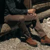 The Democratic All Day Pant in Espresso Selvage sold by Taylor Stitch